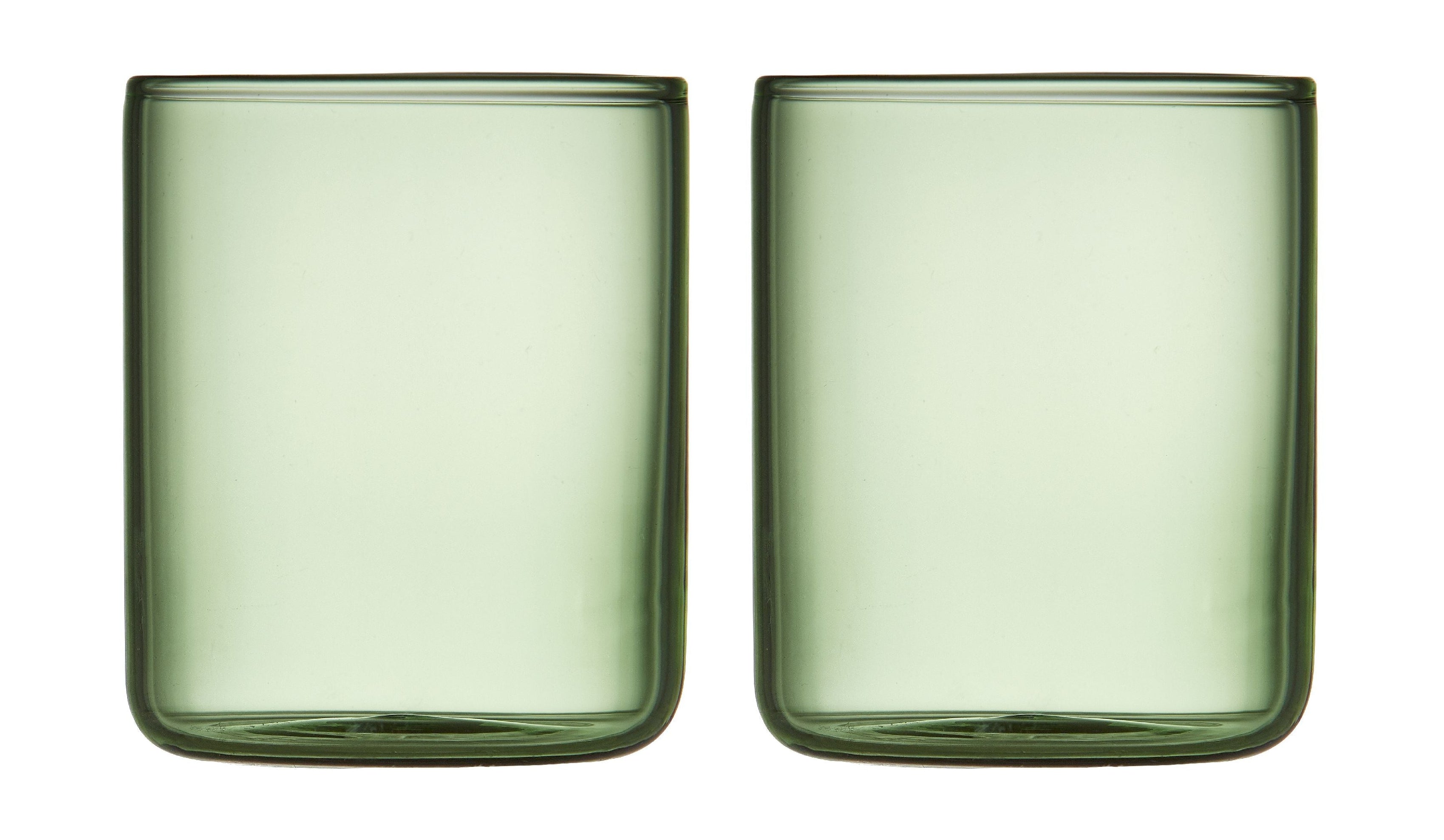 Lyngby Glas Torino Shot Glass 6 Cl 2 PC，绿色
