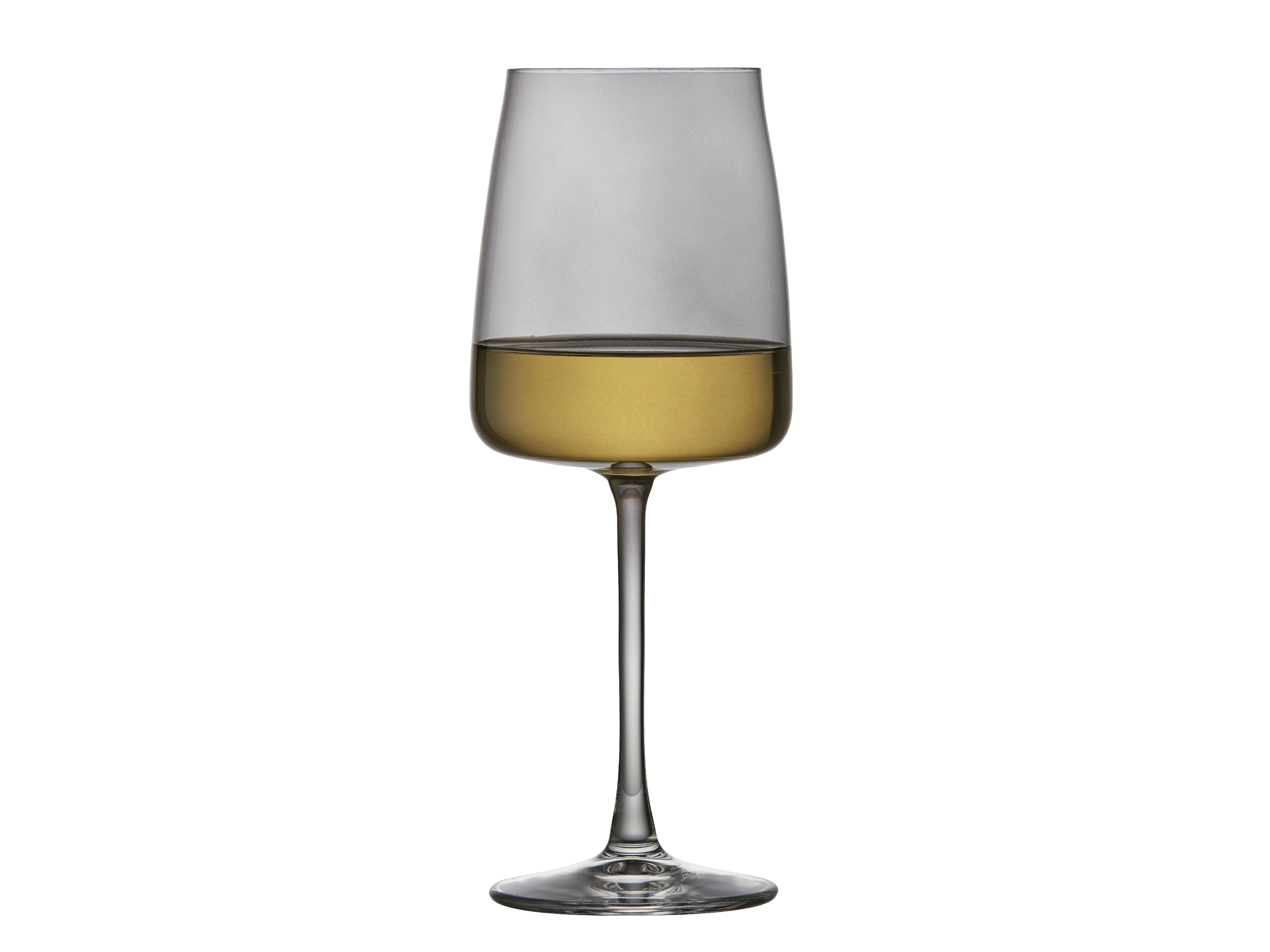 Lyngby Glas Krystal Zero Verre à Vin Blanc 43 Cl 4 Pièces, Fumée
