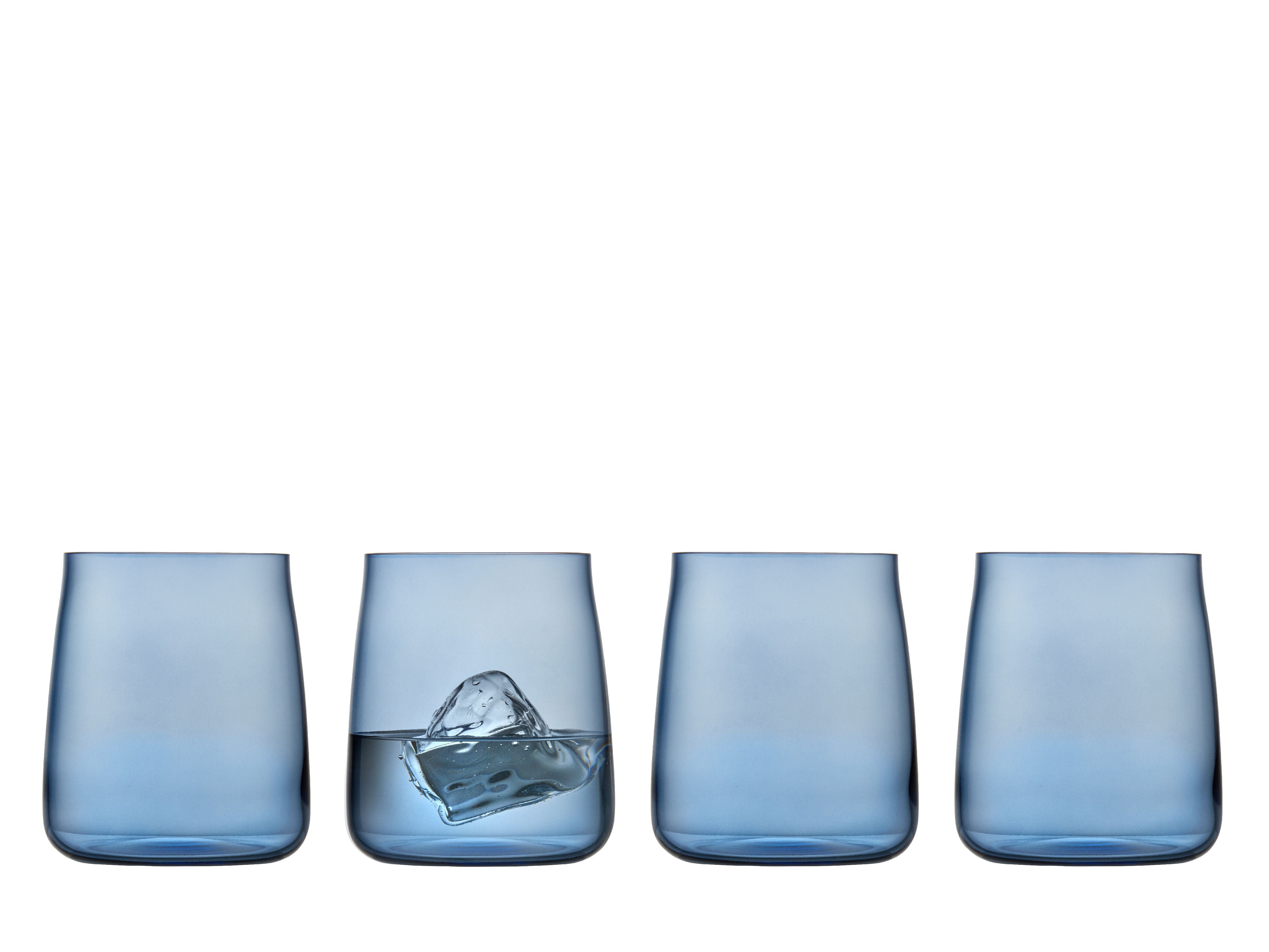 Lyngby Glas Krystal Zero Water Glass 42 Cl 4 st, blått