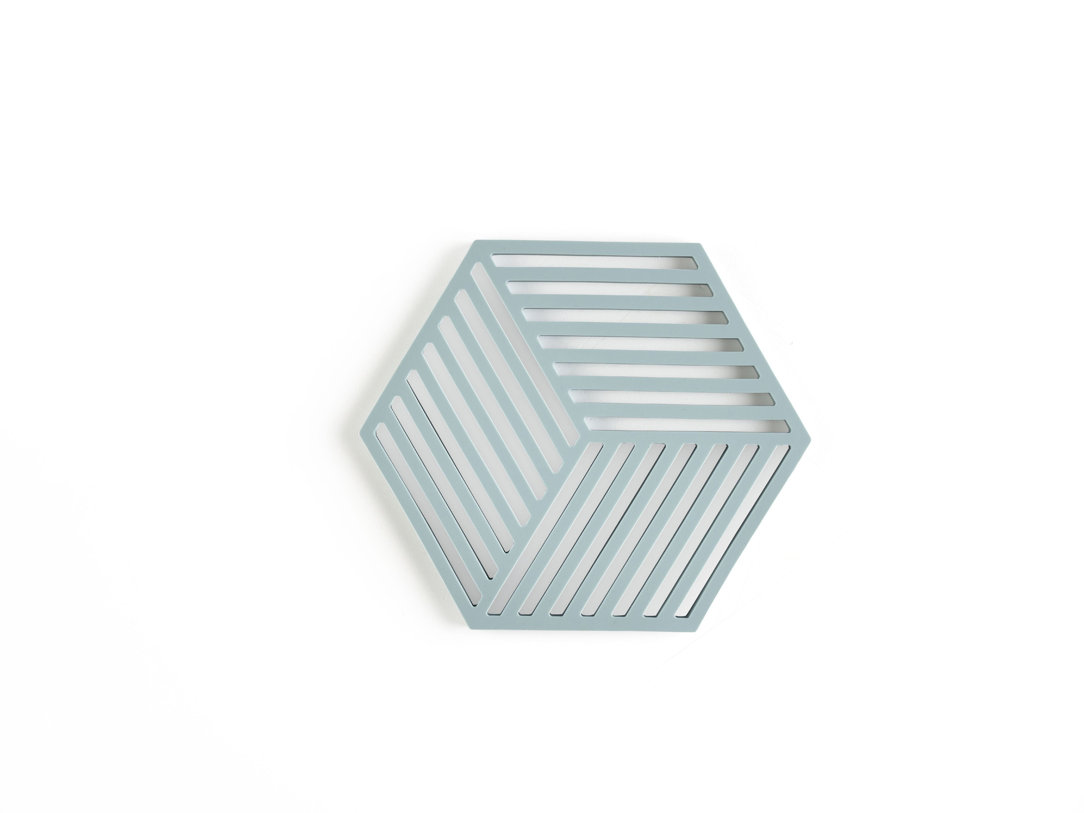 Zone Danmark Hexagon Trivet 16 x 14 x 0,9 cm, tåkeblå