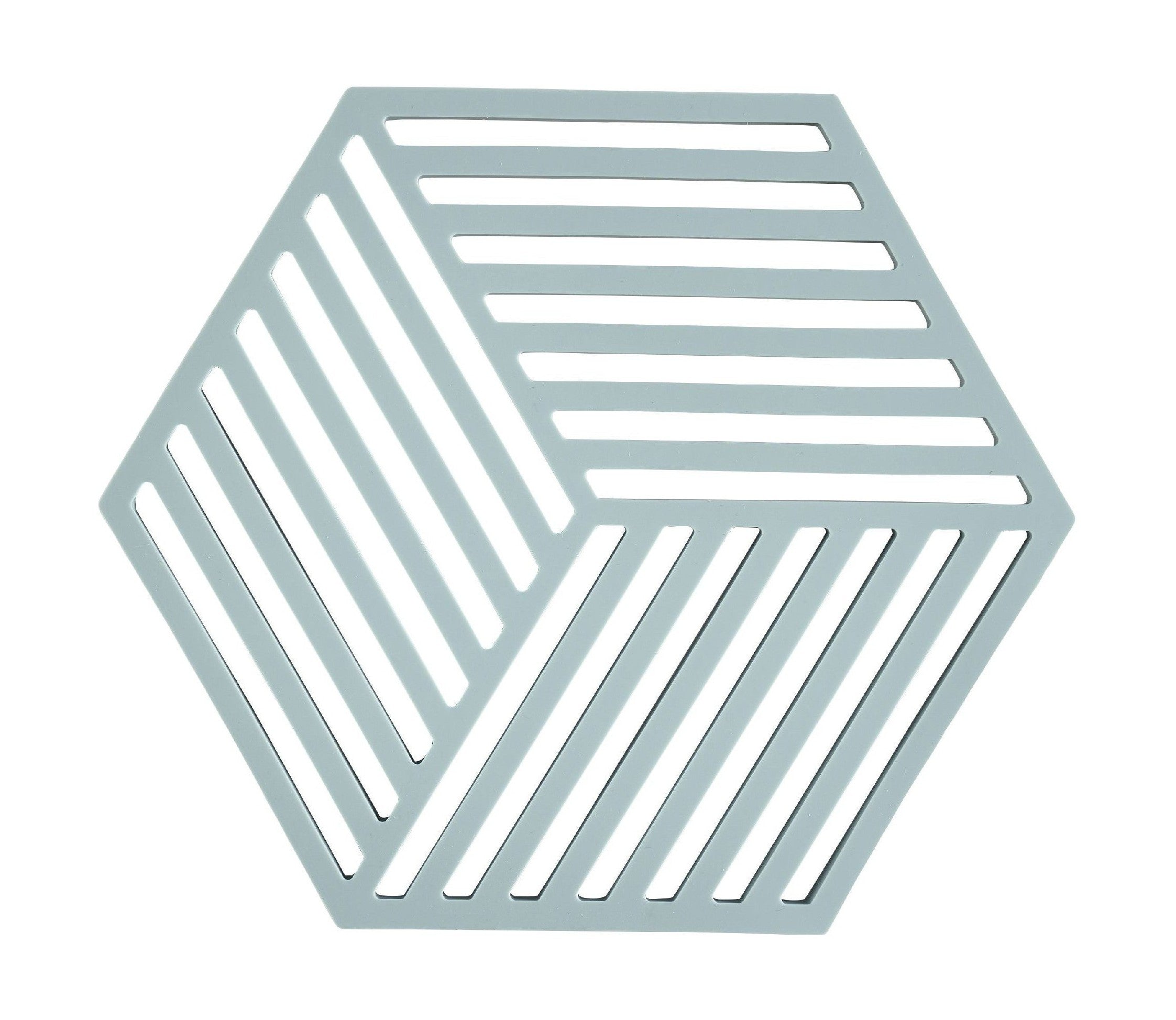 Zona Dinamarca Hexagon Trivet 16 x 14 x 0,9 cm, niebla azul
