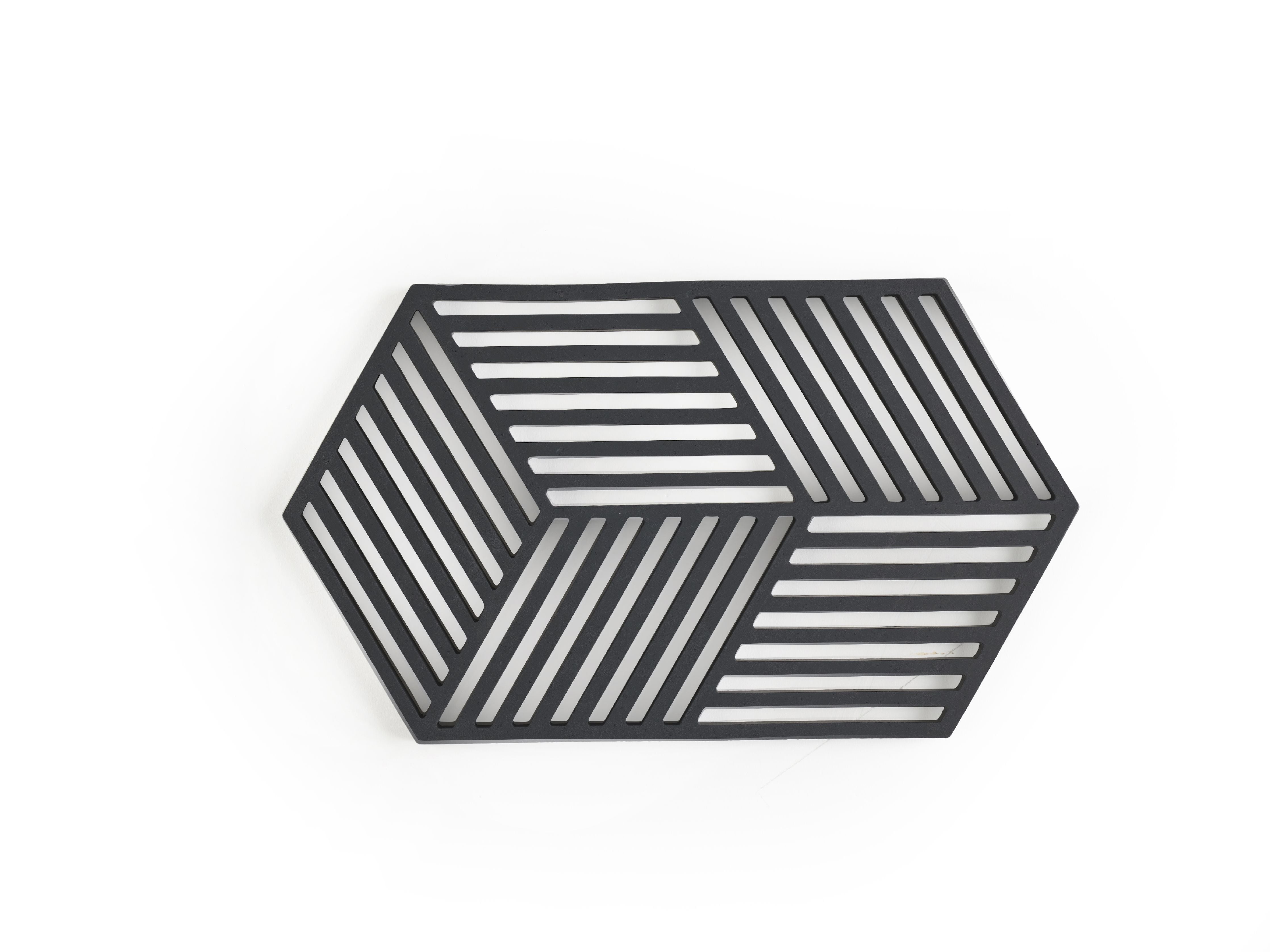 Zone Denmark Hexagon Trivet 24 x 14 x 0,9 cm, musta