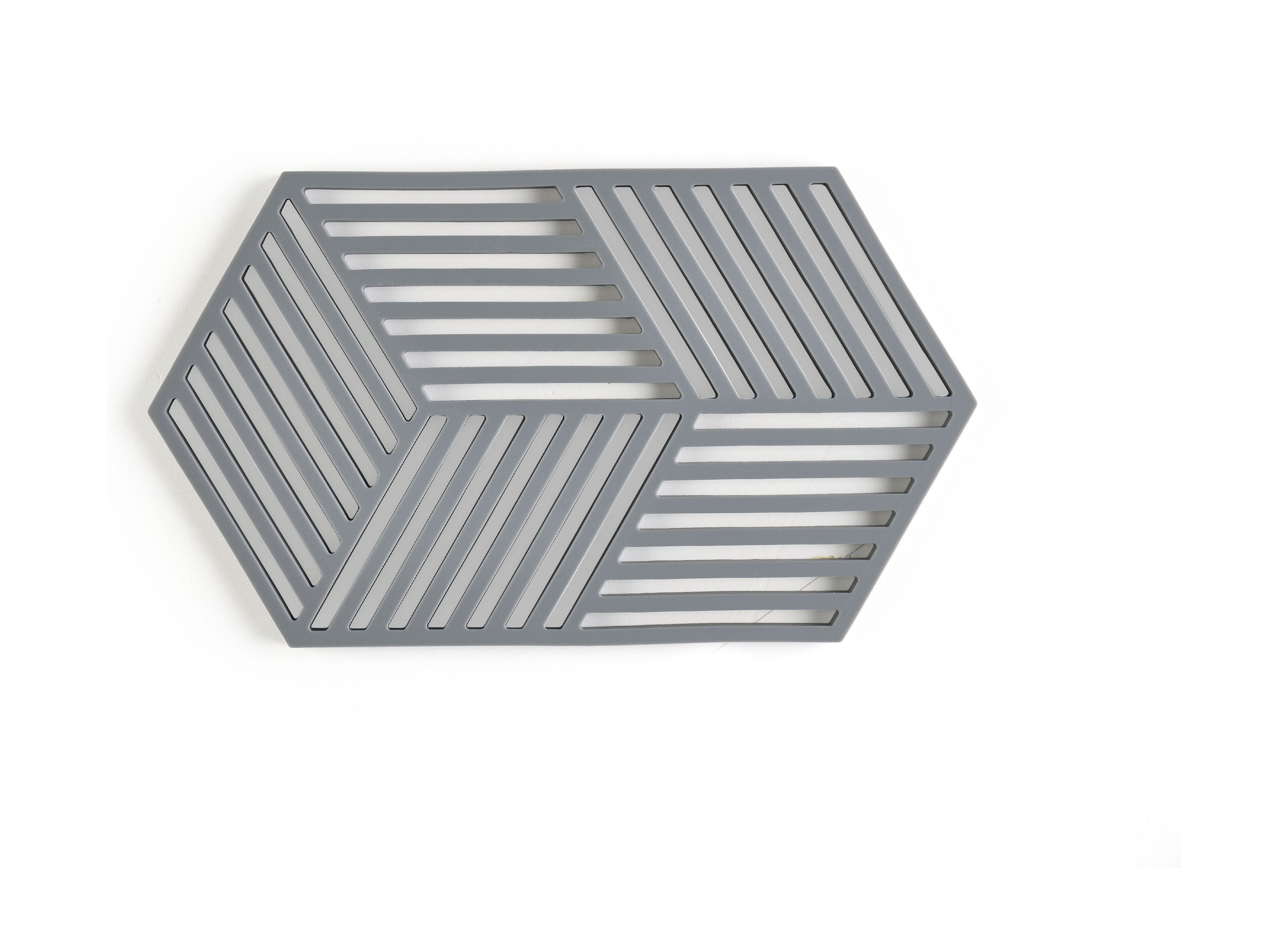 Zone Danmark Hexagon Trivet 24 x 14 x 0,9 cm, kjølig grå