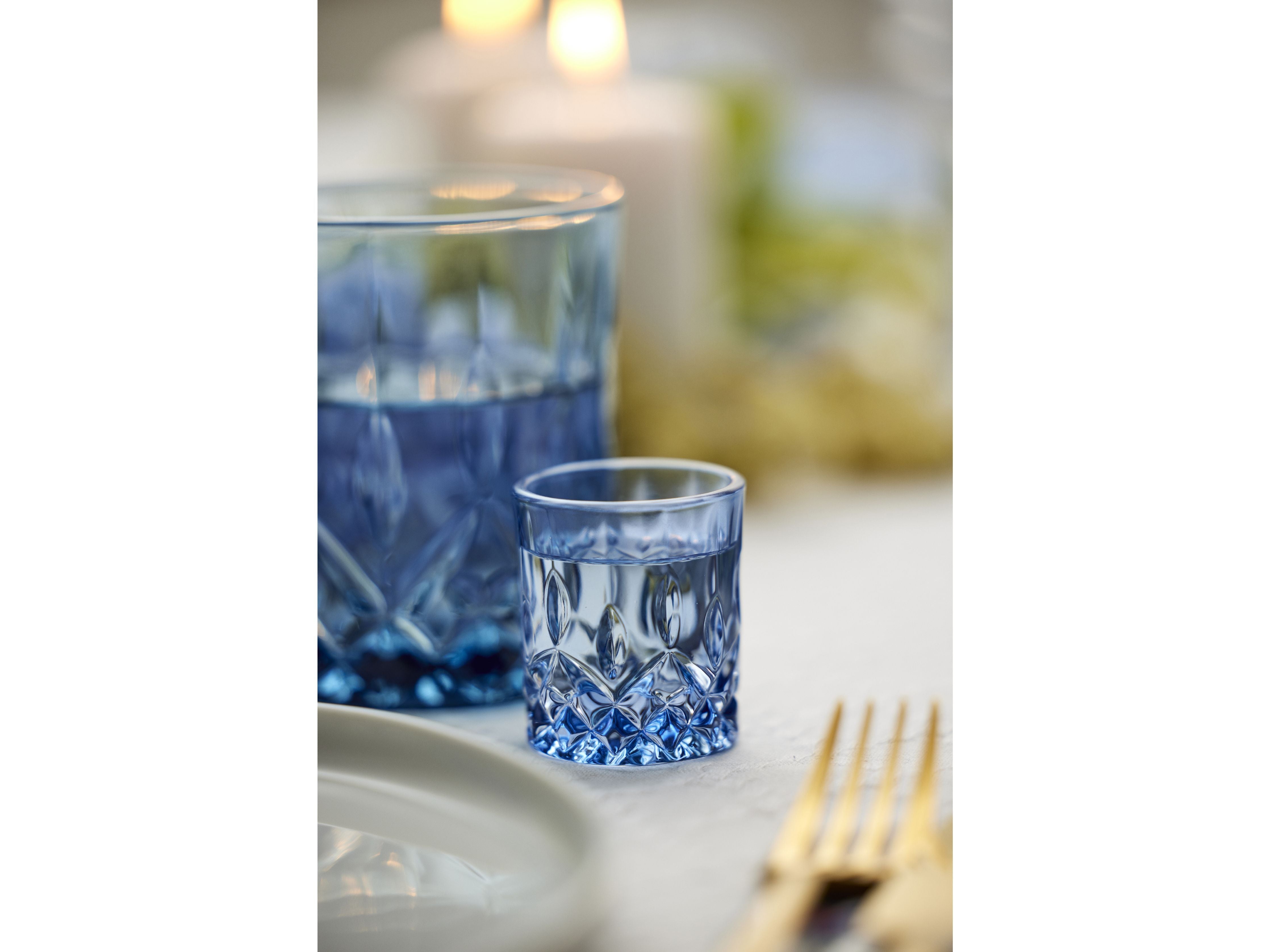 Lyngby Glas Sorrento Show Glass 4 Cl 4 PCS., Azul