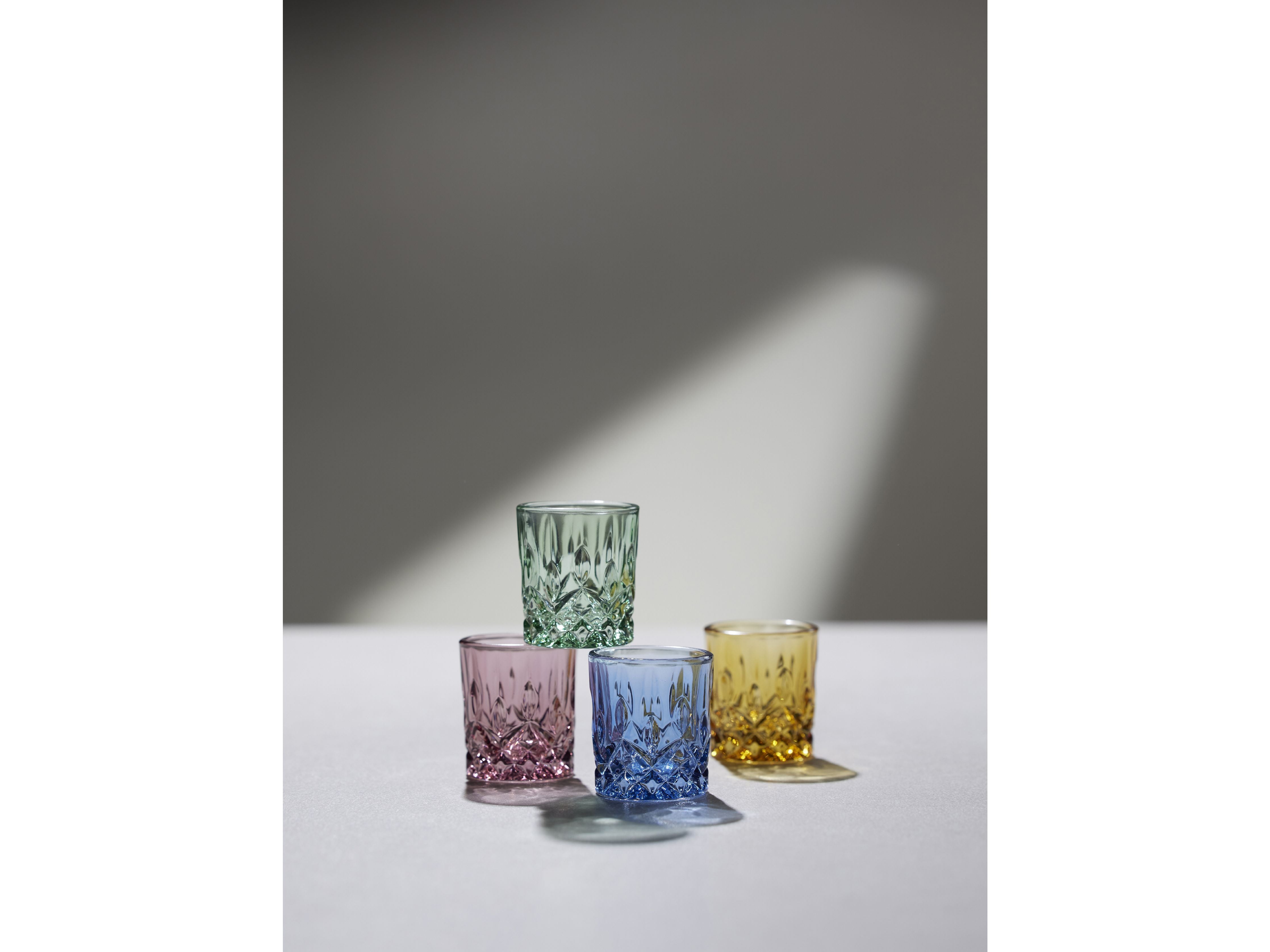 Lyngby Glas Sorrento Shot Glass 4 Cl 4 kpl., Sininen