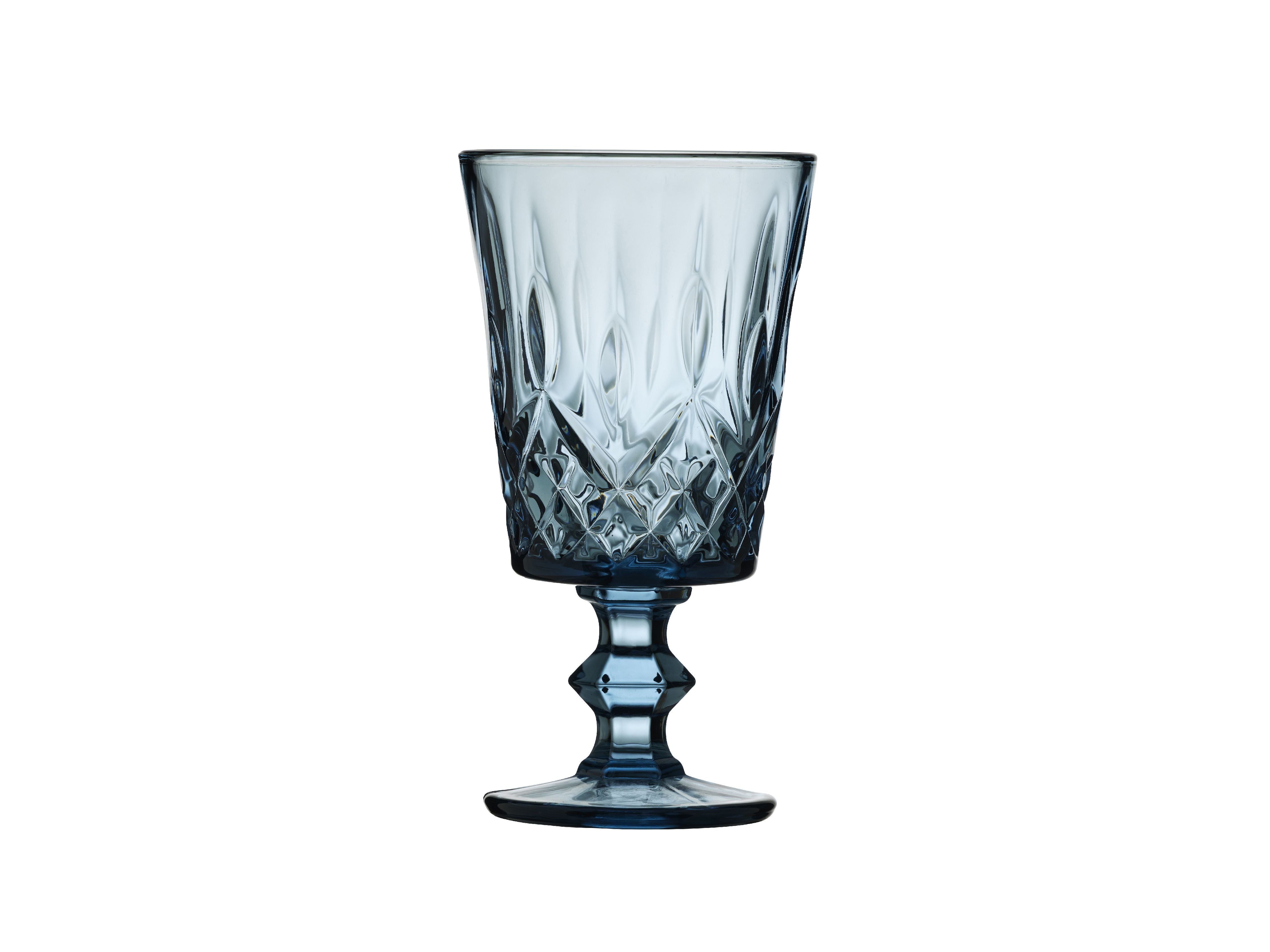 Lyngby Glas Sorrent -Weinglas 29 Cl 4 PCs., Blau
