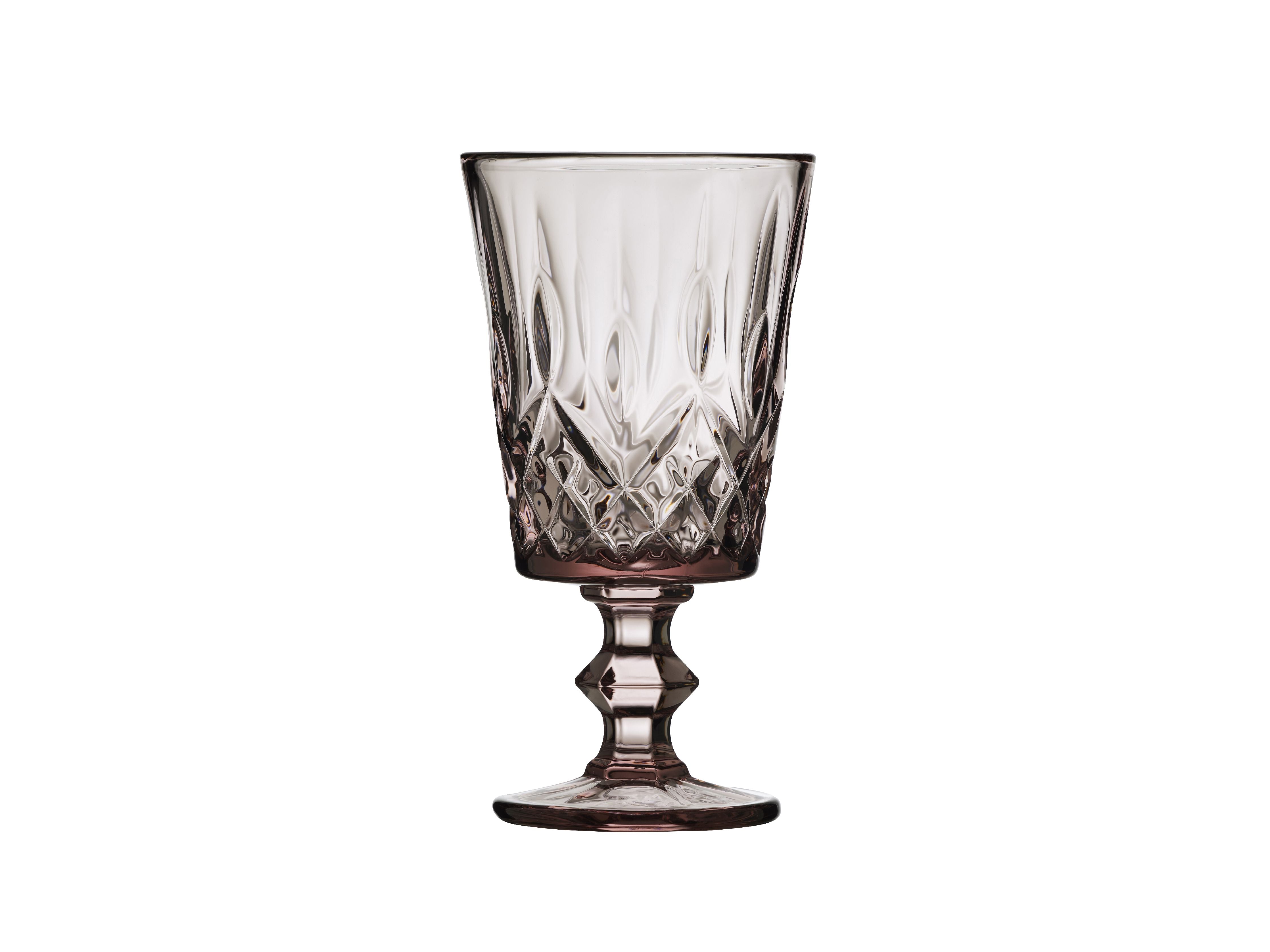 Lyngby Glas Sorrento酒杯29 Cl 4 PC。，粉红色