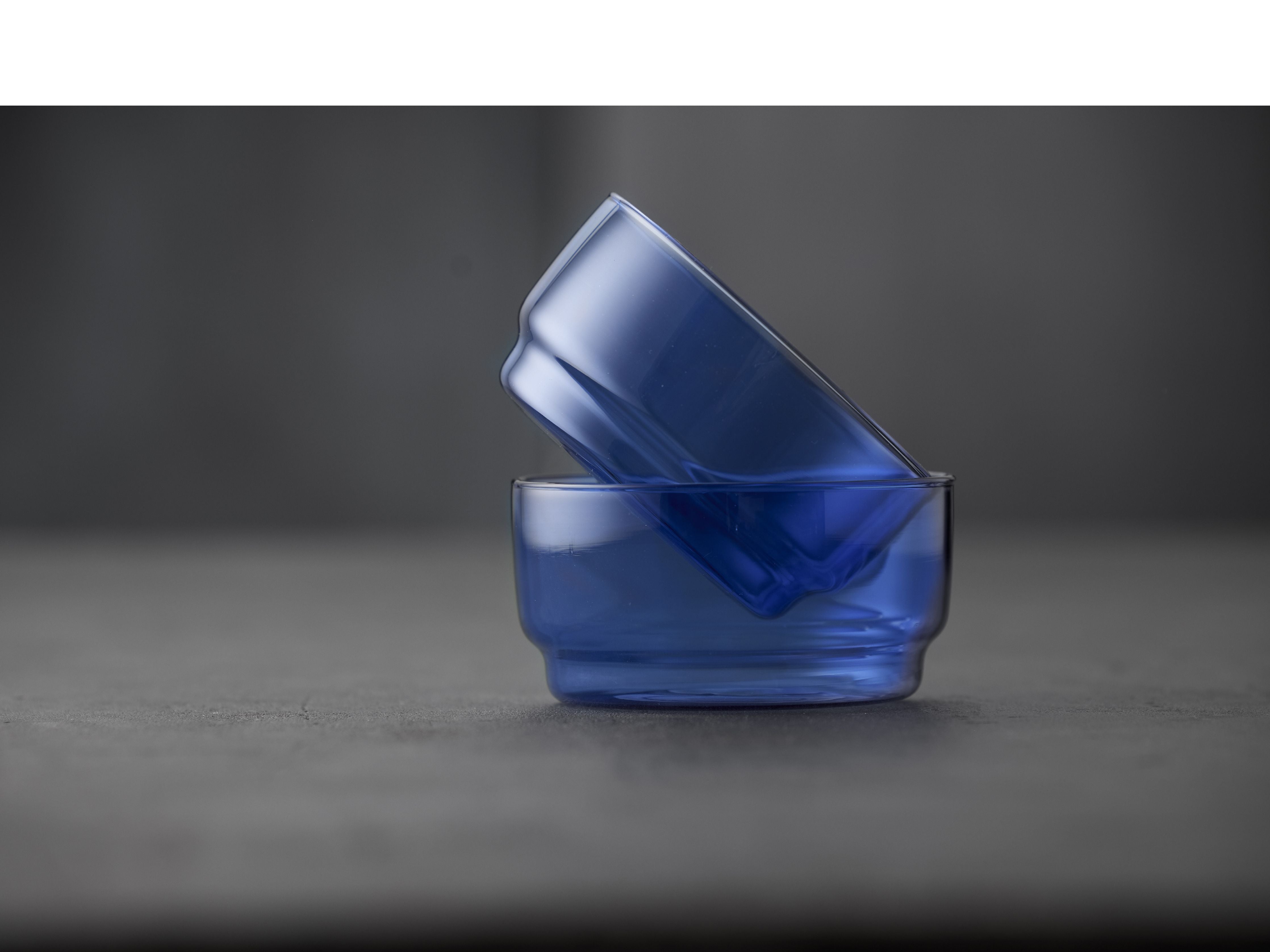 Lyngby Glas Torino Bowl 12 cm 2 pcs., Bleu