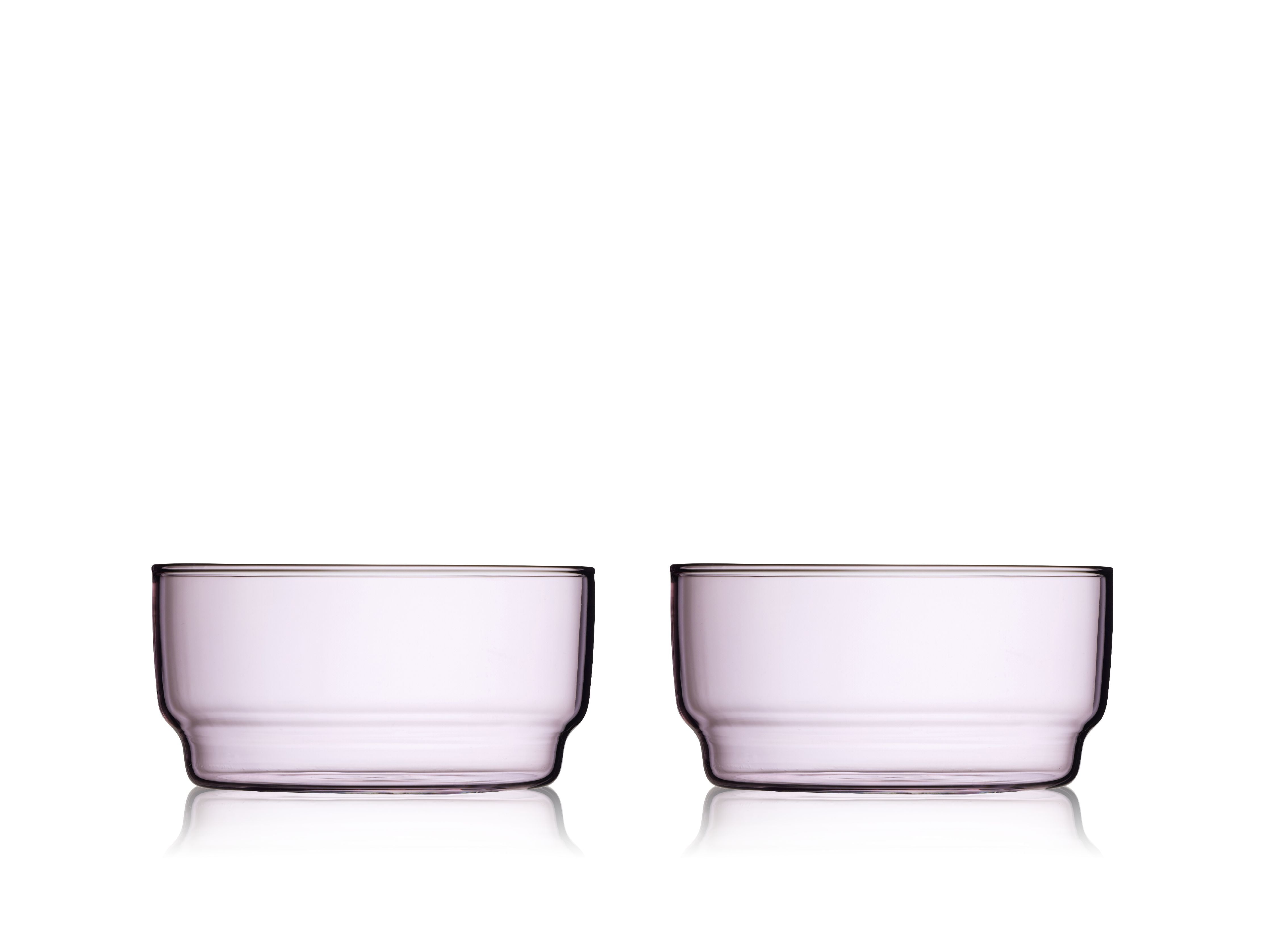 Lyngby Glas Torino Bowl 12厘米2 pcs。，粉红色