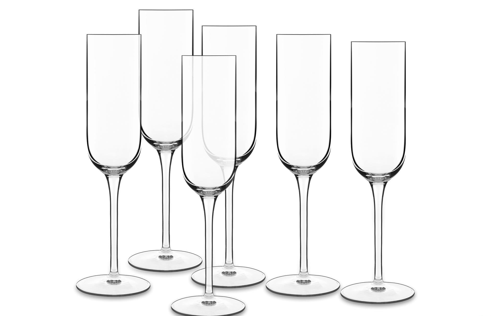 Luigi Bormioli Vinalia Champagne Glass Prosecco 21 Cl 6 PC。