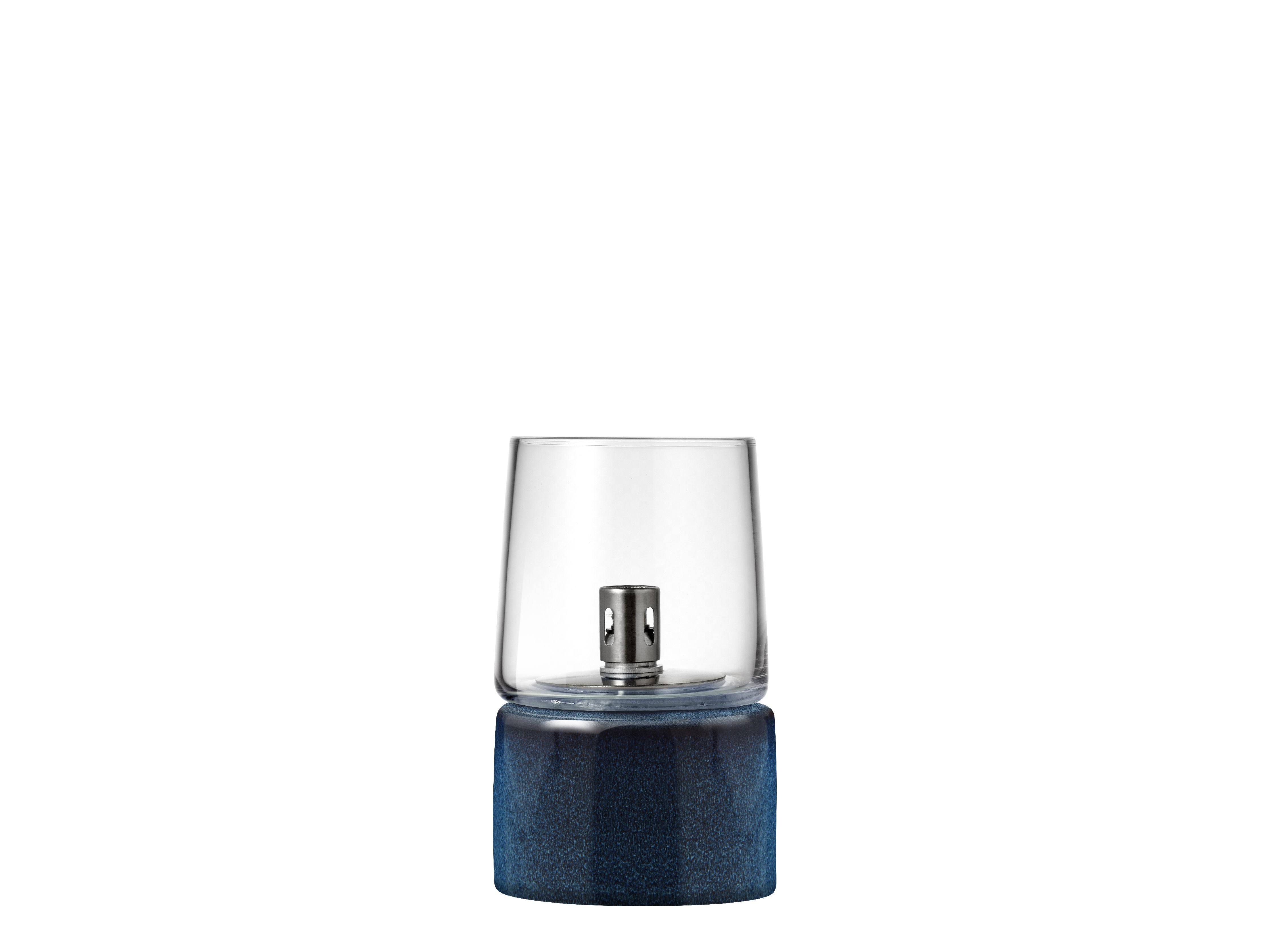 Bitz Lampe à huile gastro Øx h 8,5x14 cm, bleu