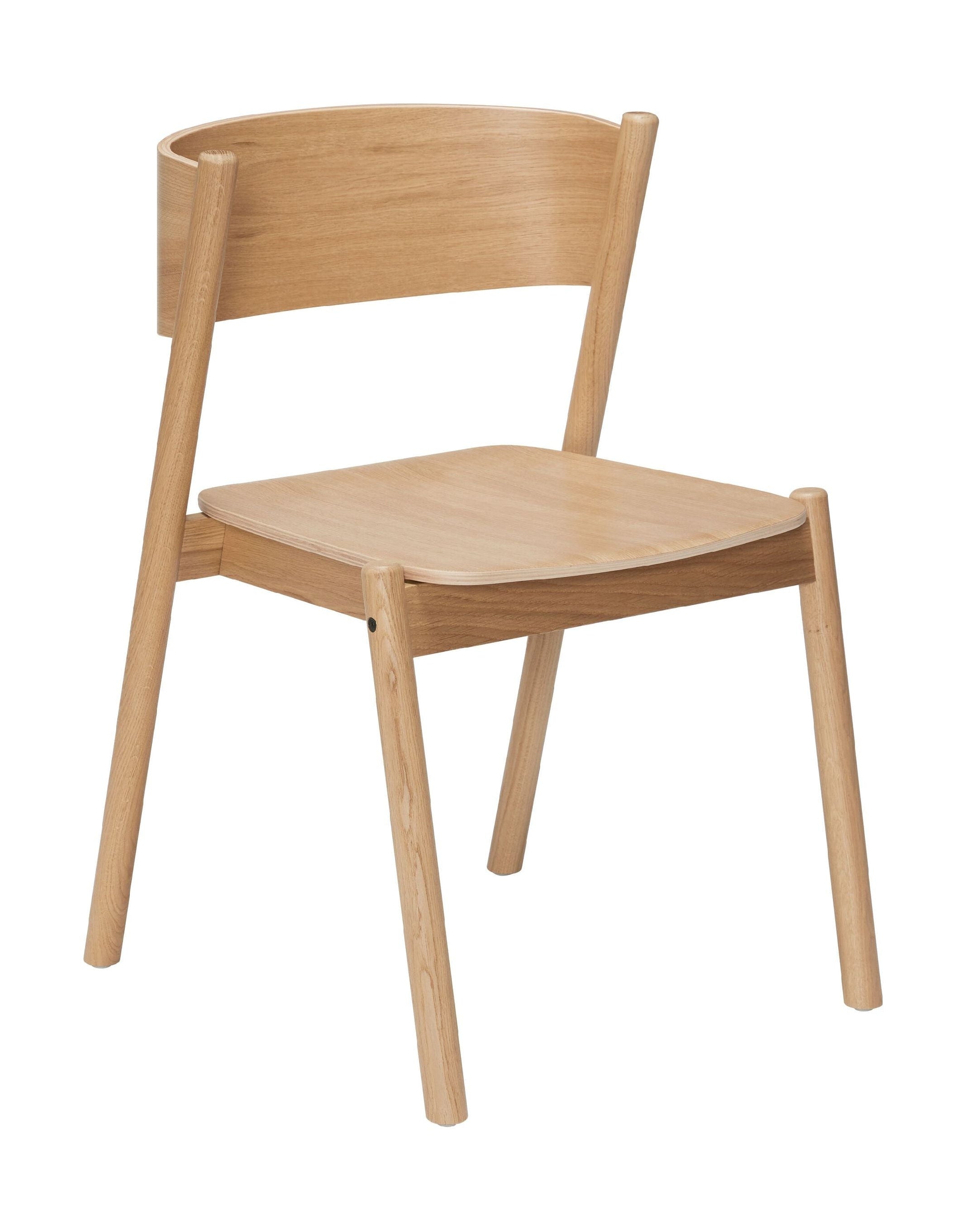 Hübsch Oblique Dining Chair, Natural