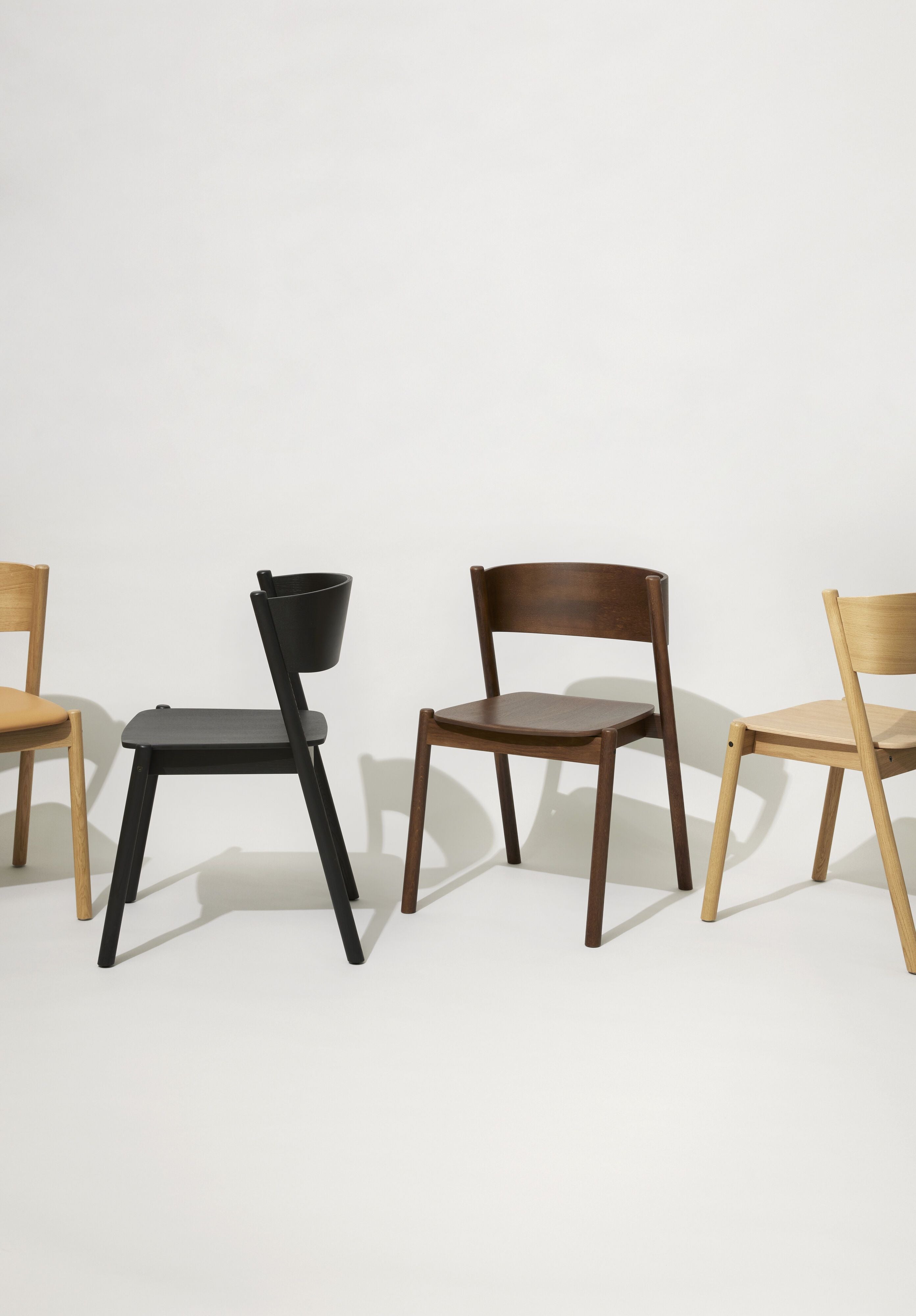 Hübsch Oblique Dining Chair, Natural