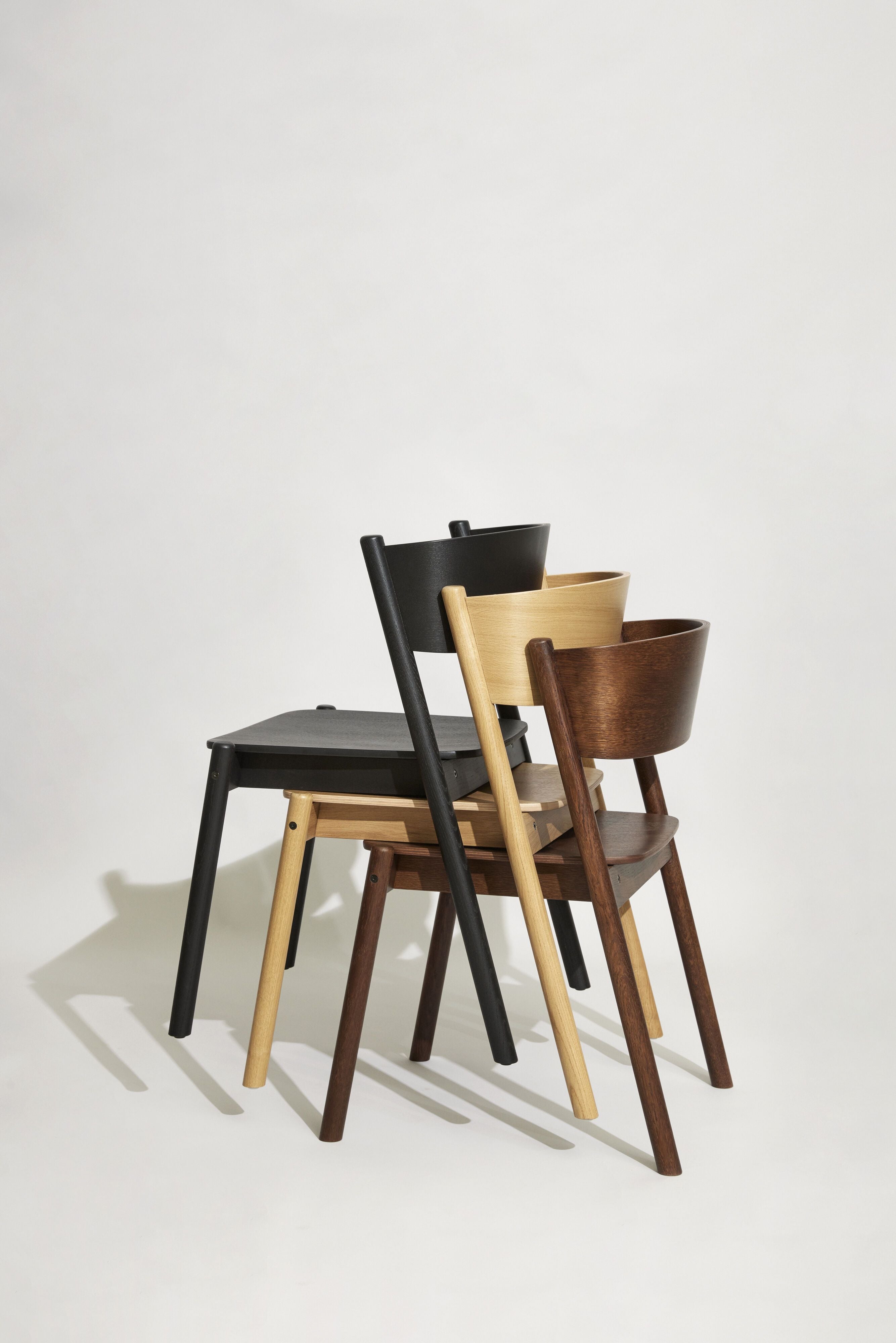 Hübsch Oblique Dining Chair, Black