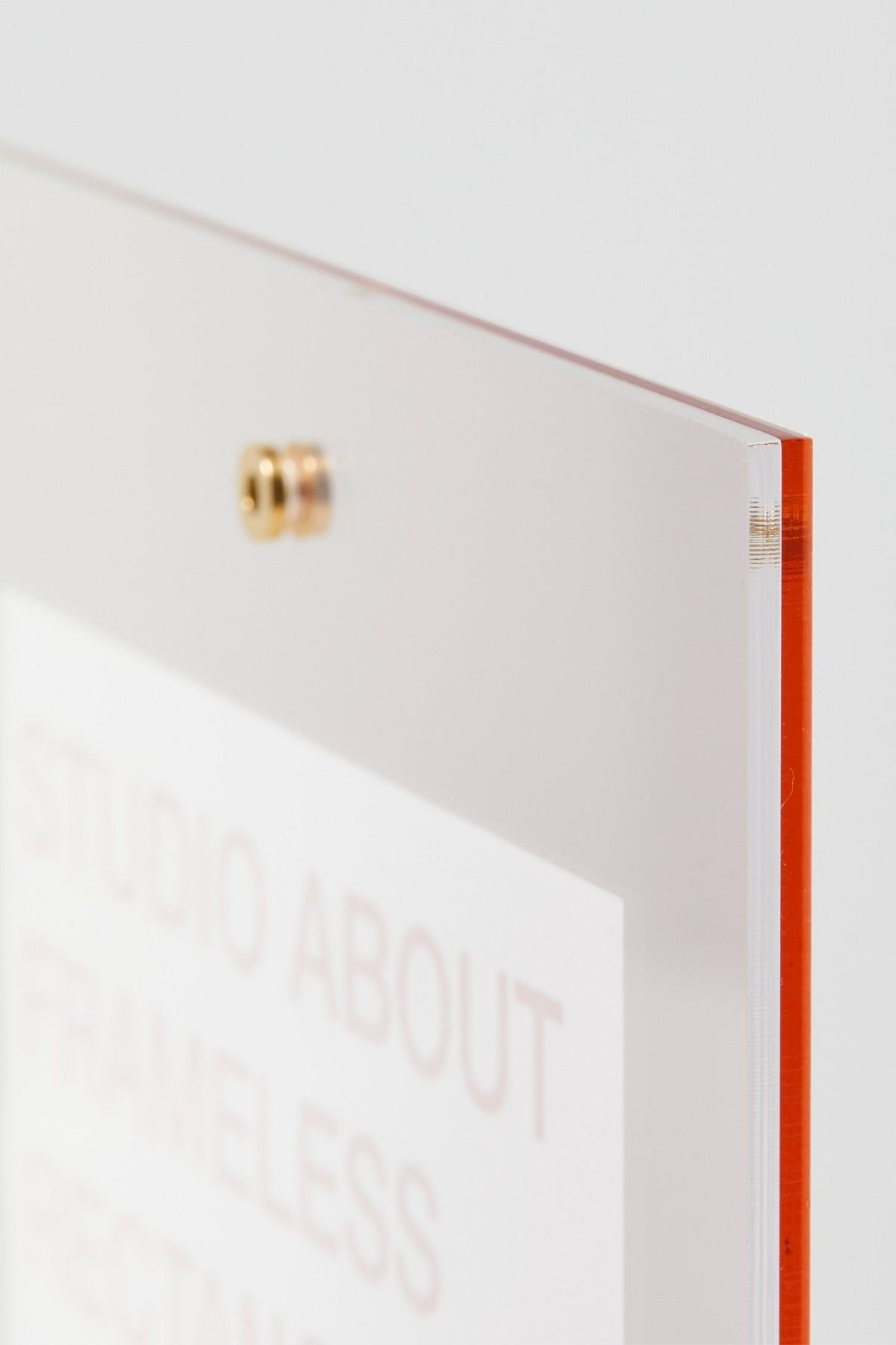 Studio over frameless frame A3 -rechthoek, roos