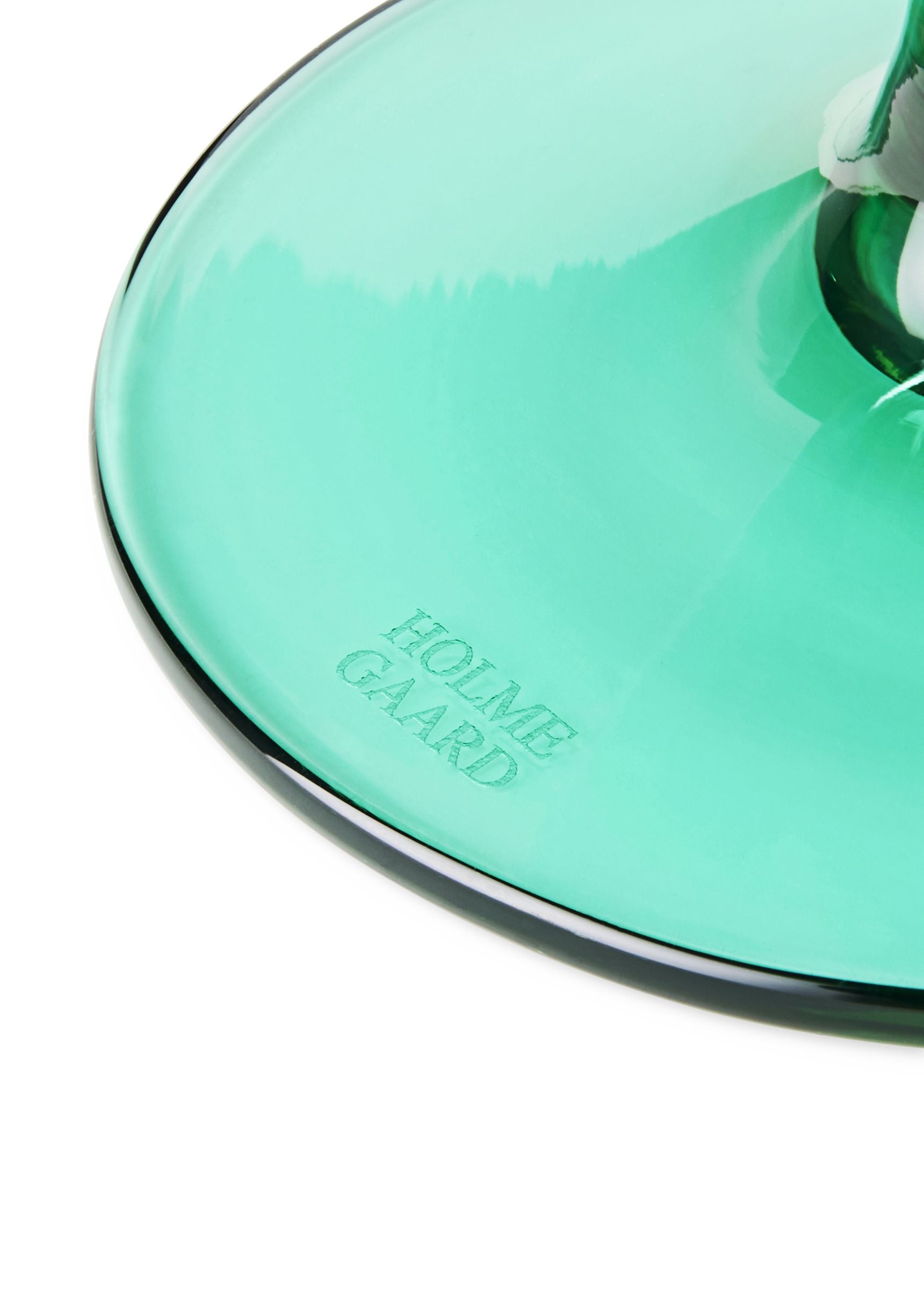 Holmegaard Flödesglas till fots 35 cl, smaragdgrön