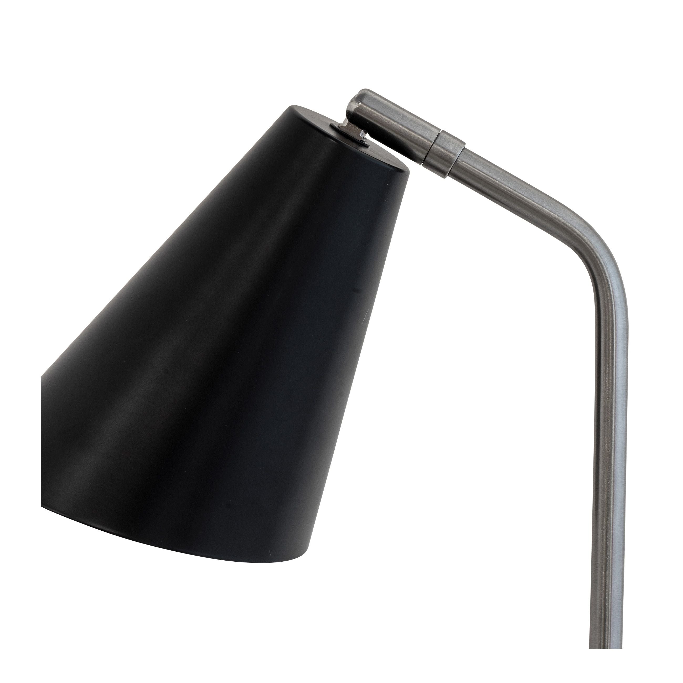 Dyberg Larsen Oswald bordlampe, sort/stål