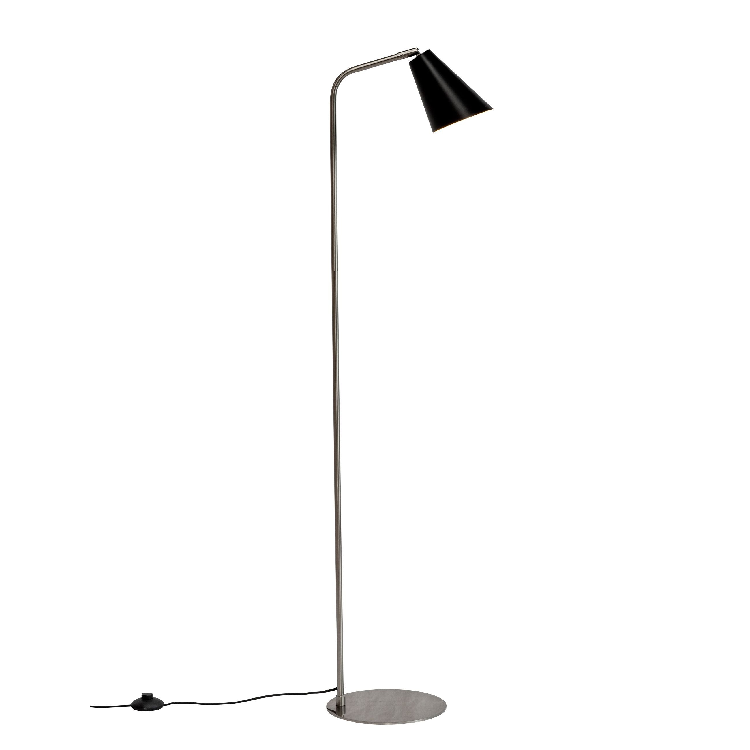 Dyberg Larsen Oswald Floor Lamp, Black/Steel