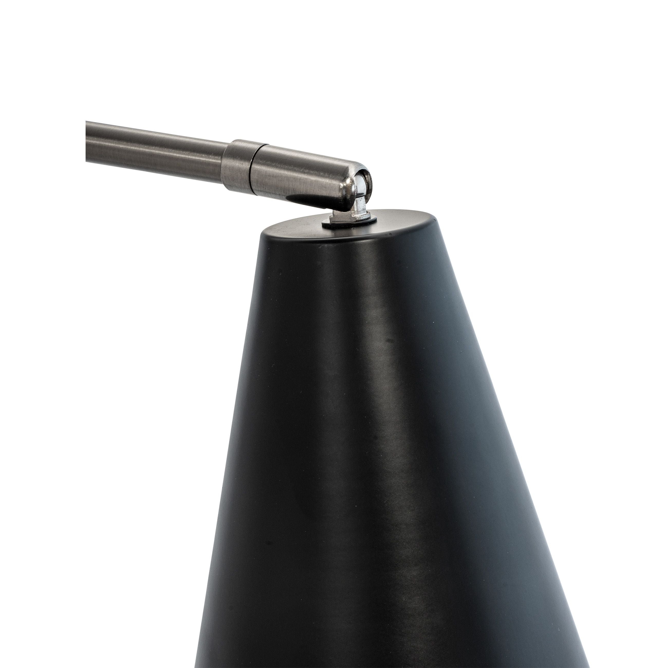 Dyberg Larsen Oswald tafel wandlamp, zwart/staal