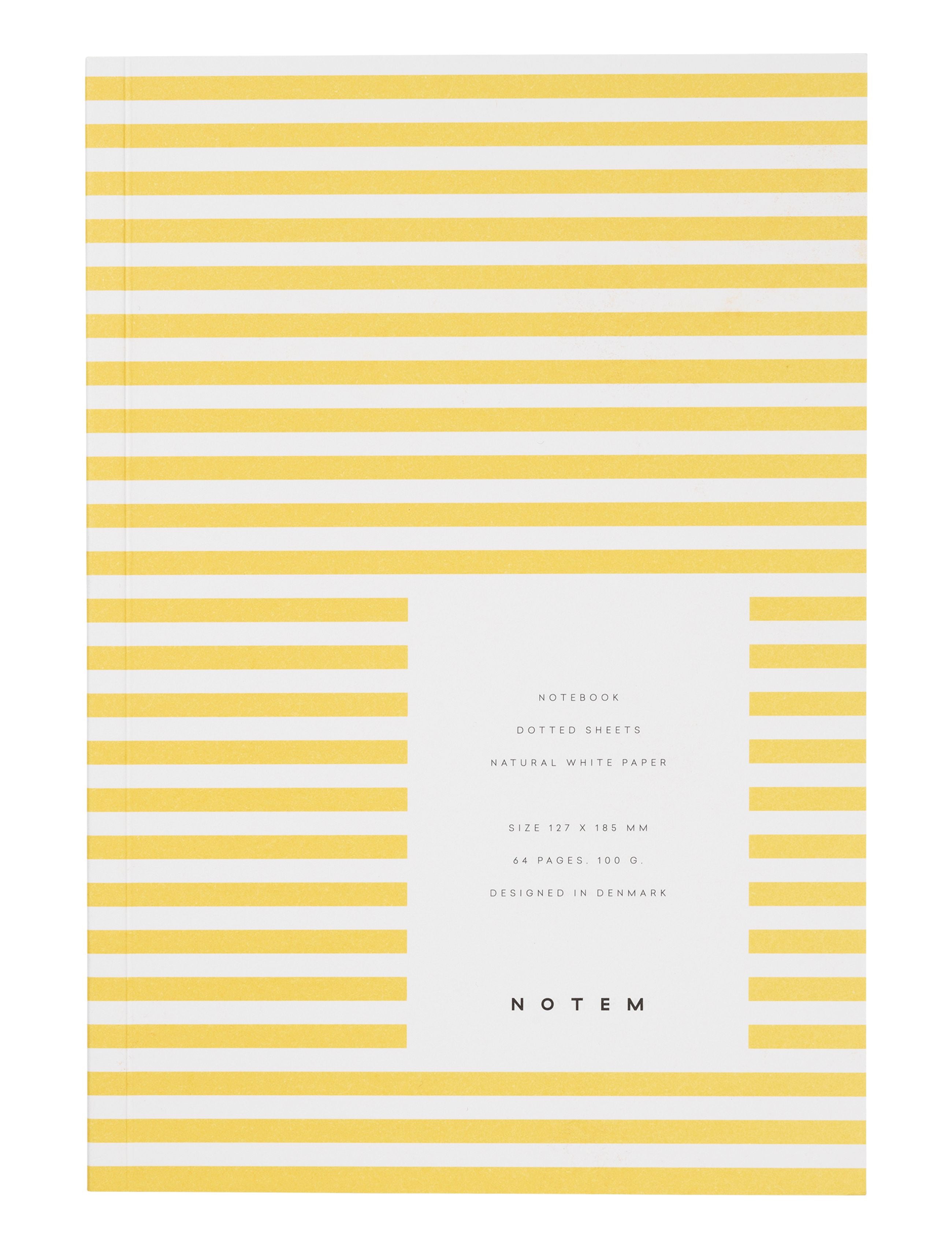Notem studio vita anteckningsbok liten, gul