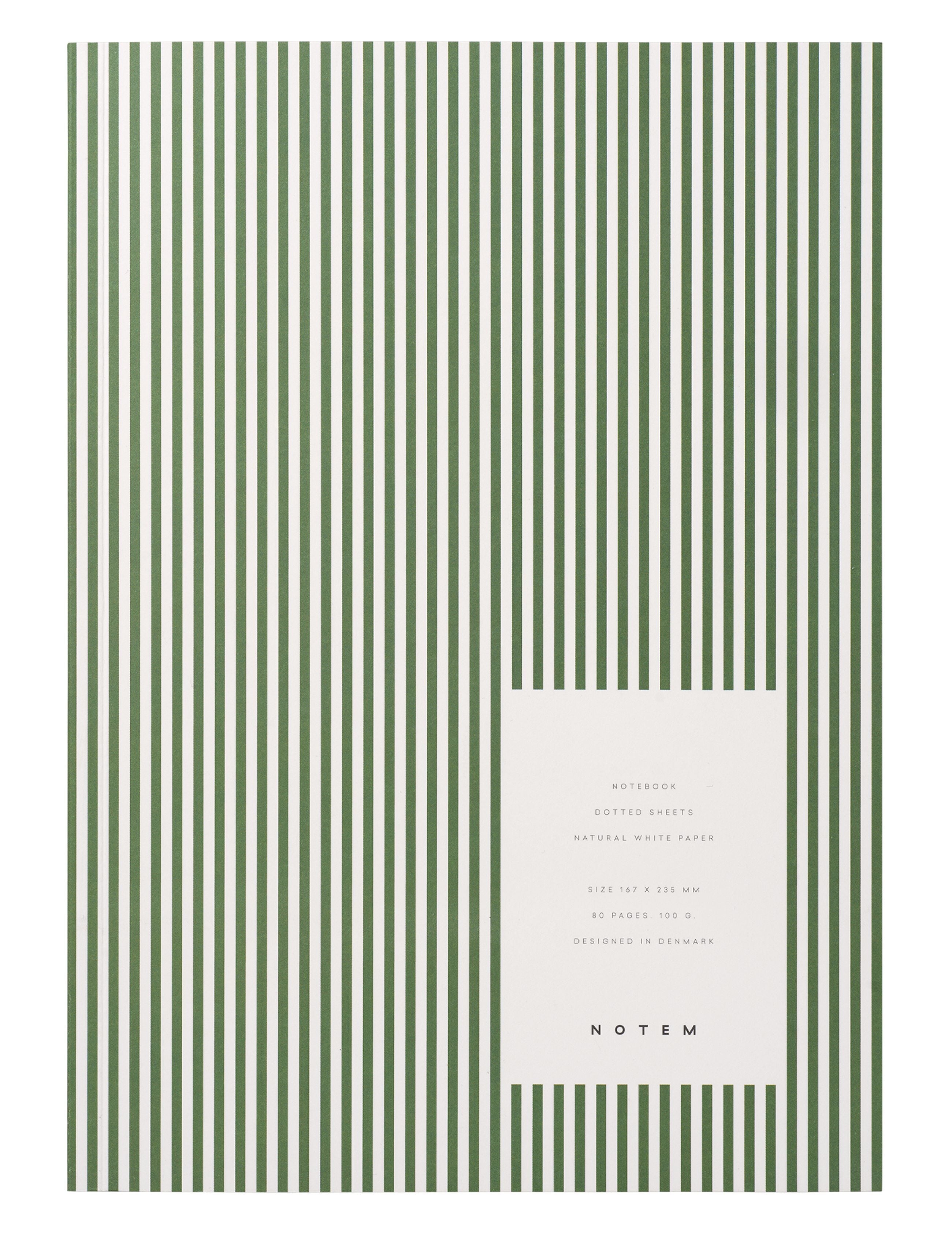 Notem Studio Vita Notebook Medium, grüne Linien
