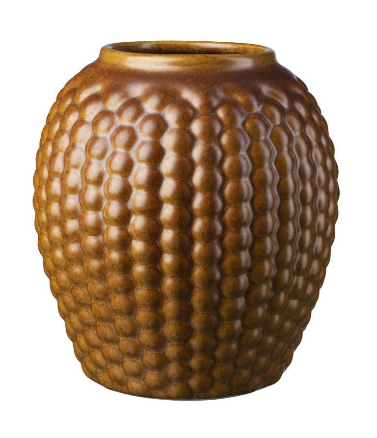 FDB Møbler S7 Lupin Vase Wide H: 22 cm, brun doré