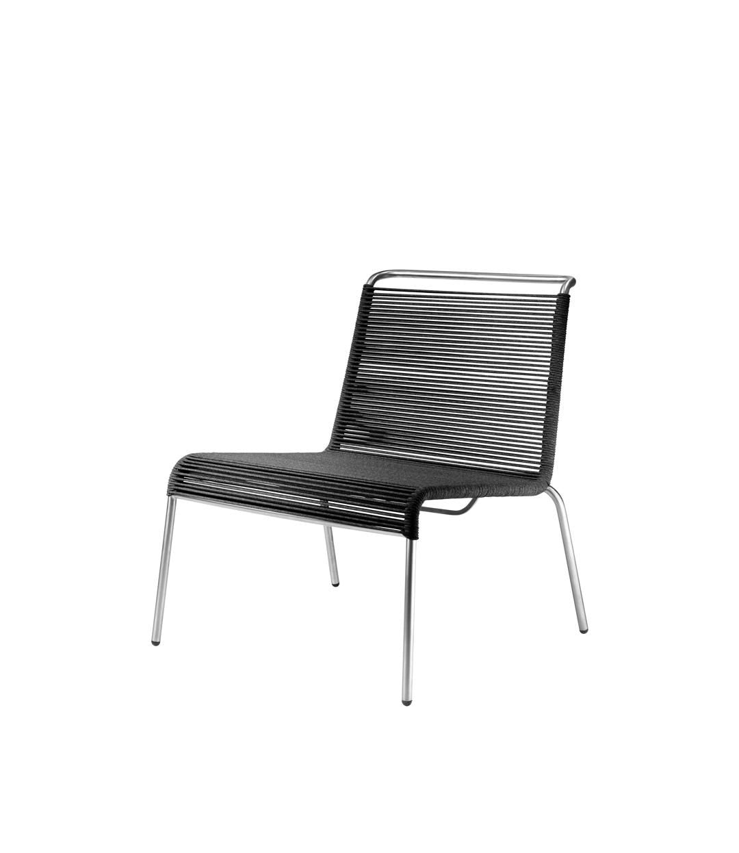 Fdb Møbler M20 L Teglgård Cord Lounge Chair, Black