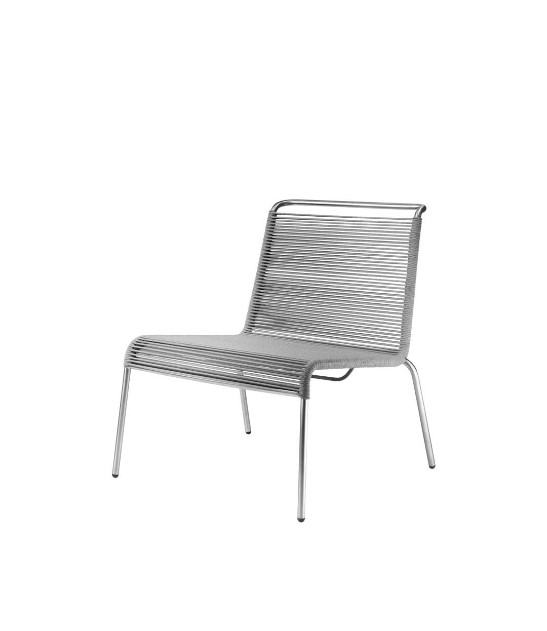 Fdb Møbler M20 L Teglgård Cord Lounge stol, lysegrå