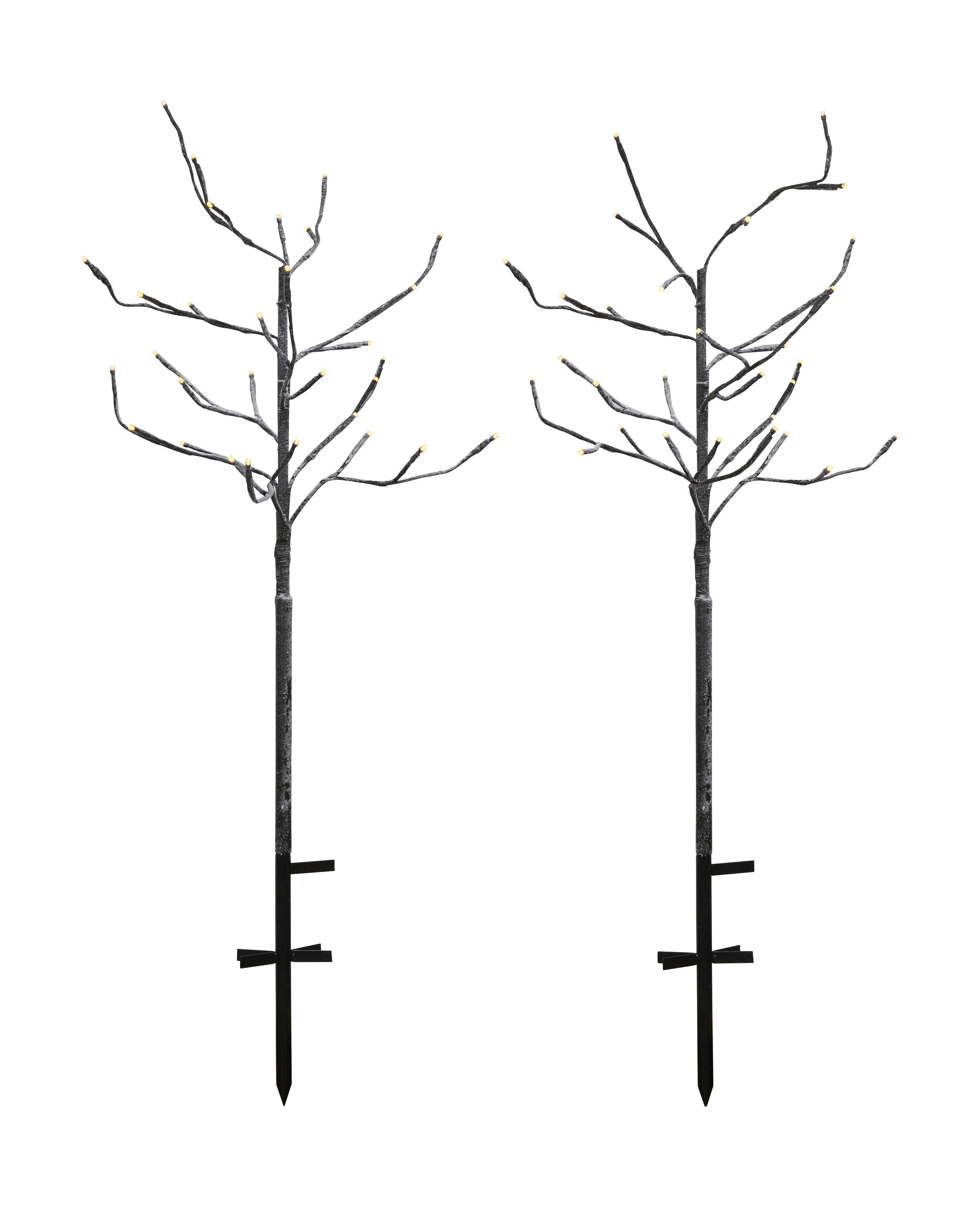 Sirius Alex Tree 2 PCS. 2x30 L H80cm Ø15cm + 25 cm, marron / Blanche-Neige