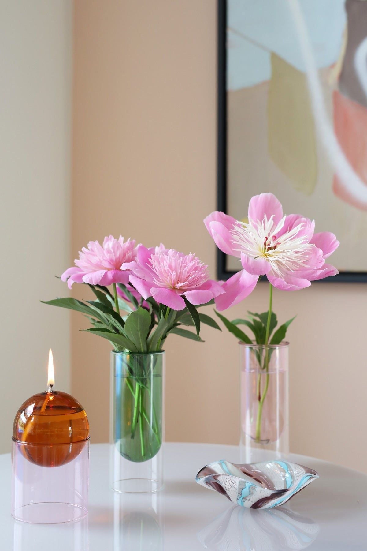 Studio om blommor rörvas 16 cm, ros