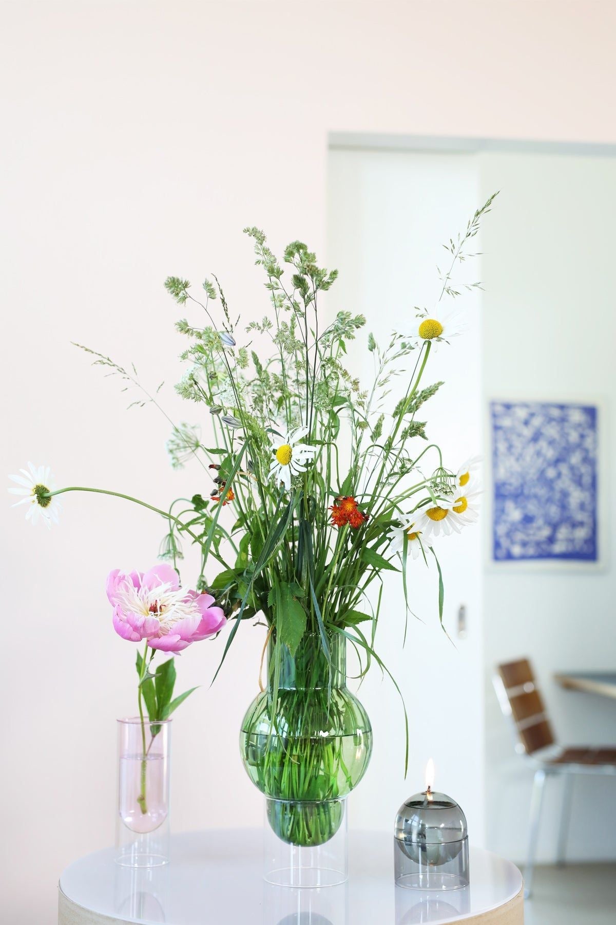 Studio About Flower Tube Vase 16 Cm, Rose