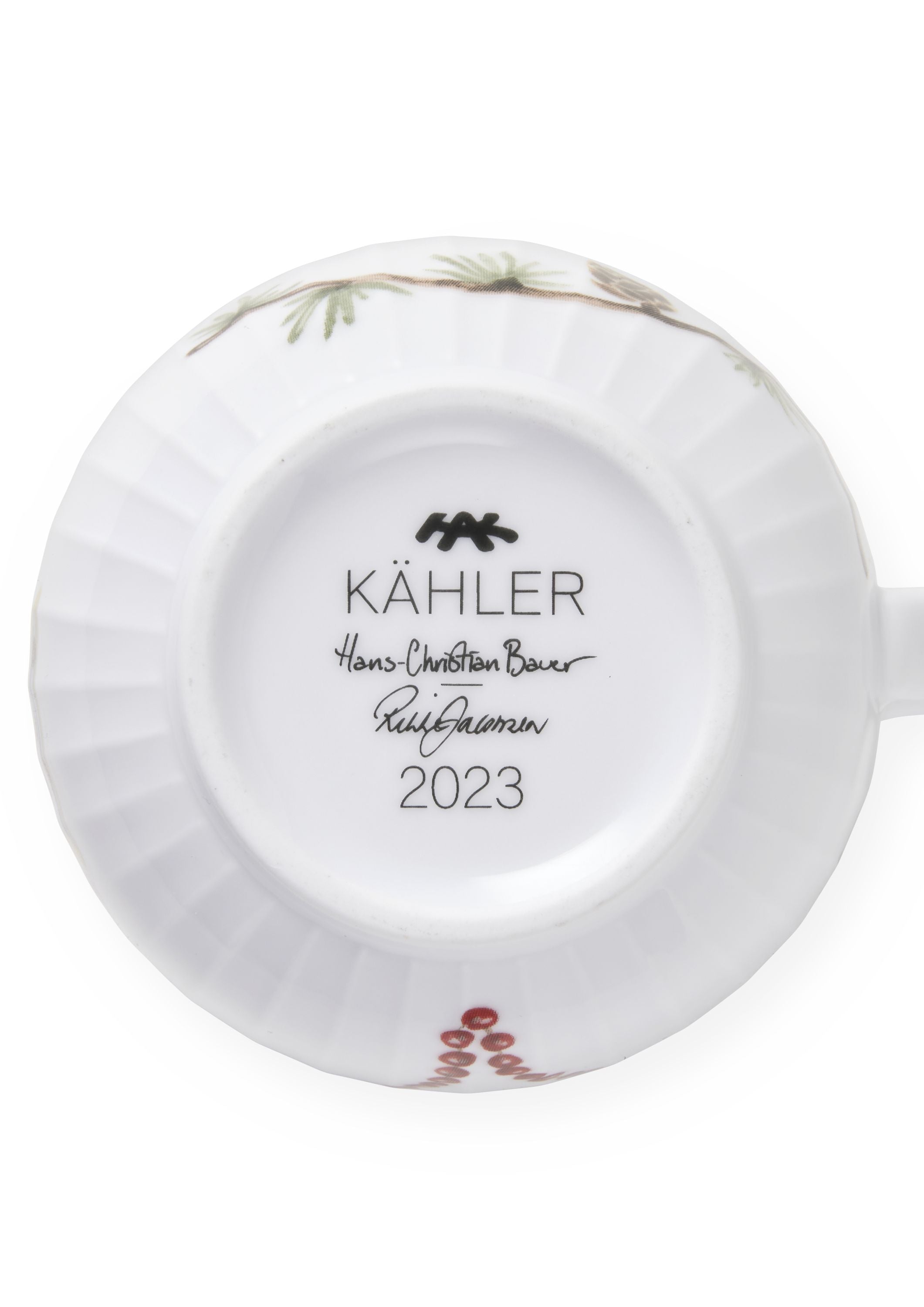 Kähler Hammershøi kerstmok 2023 33 CL White W. Deco