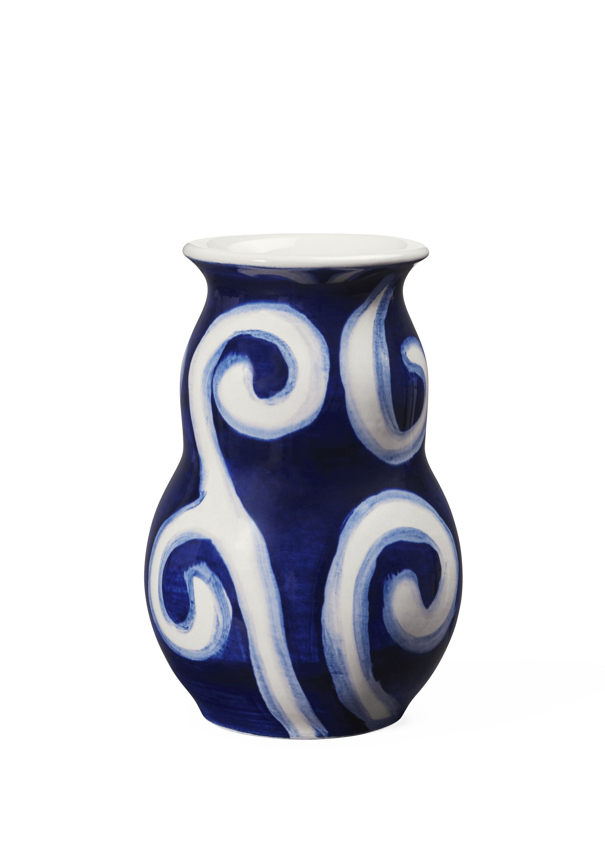 Kähler Vase tulle h13 cm bleu