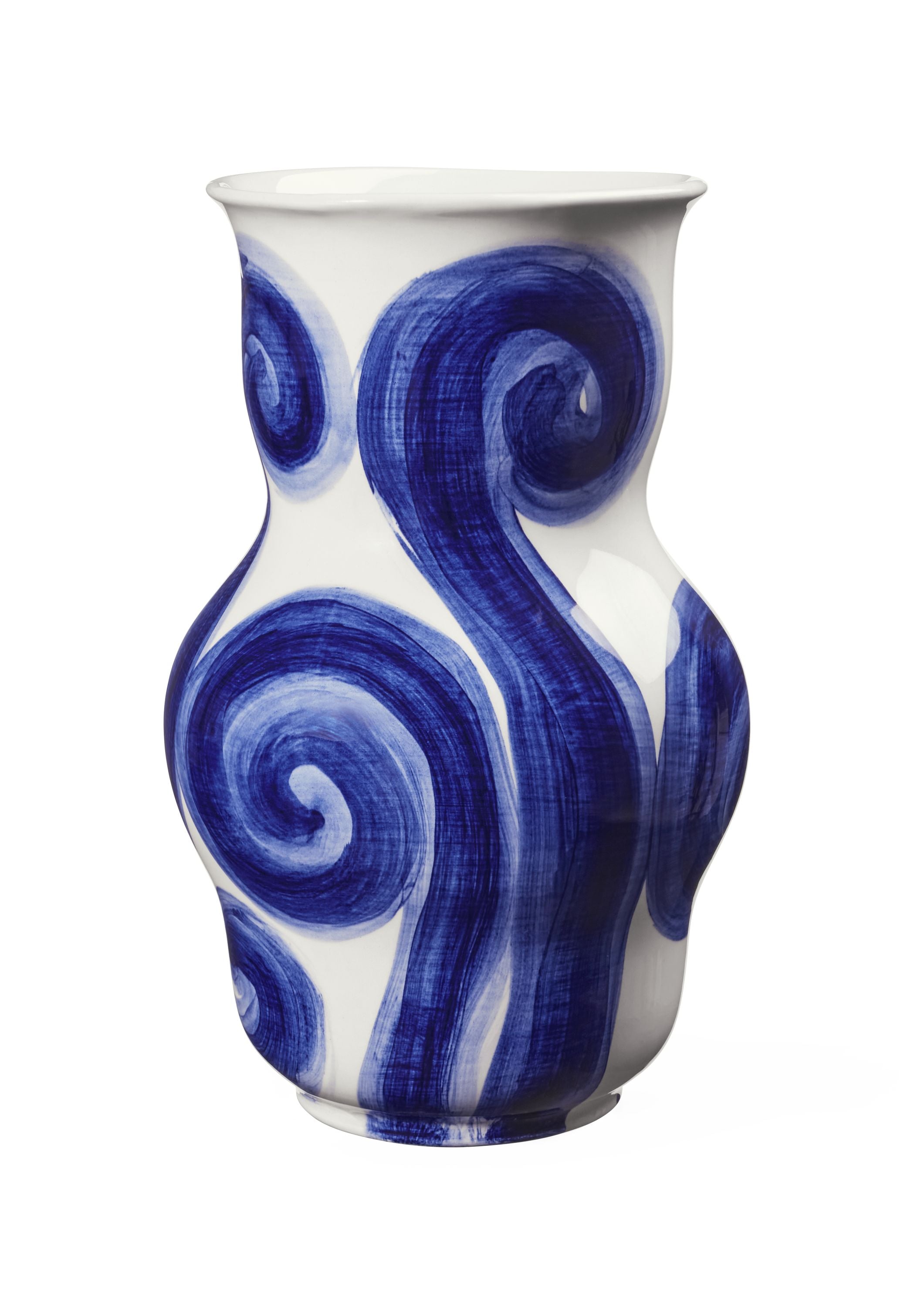 Kähler Vase en tulle H22,5 cm bleu
