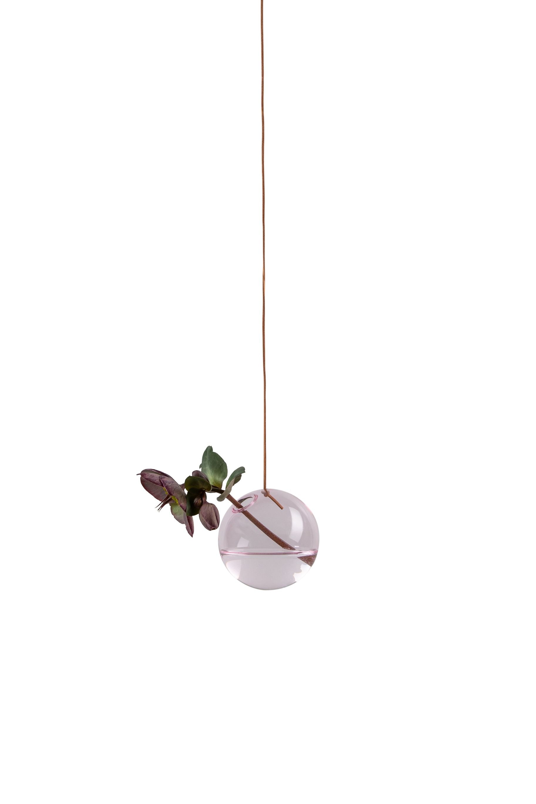 Studio About Hanging Flower Bubble Vase Small, Rose