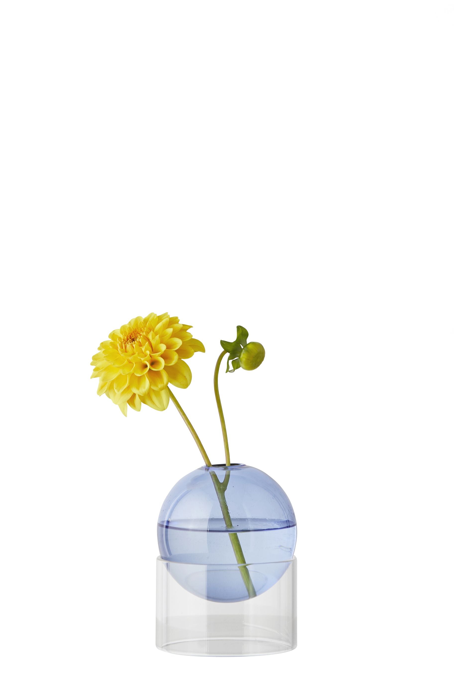 Studio About Standing Flower Bubble Vase 10 Cm, Blue