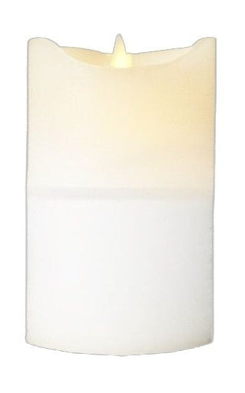 Sirius Sara ladattava LED -kynttilä valkoinen, Ø7,5x H12,5 cm
