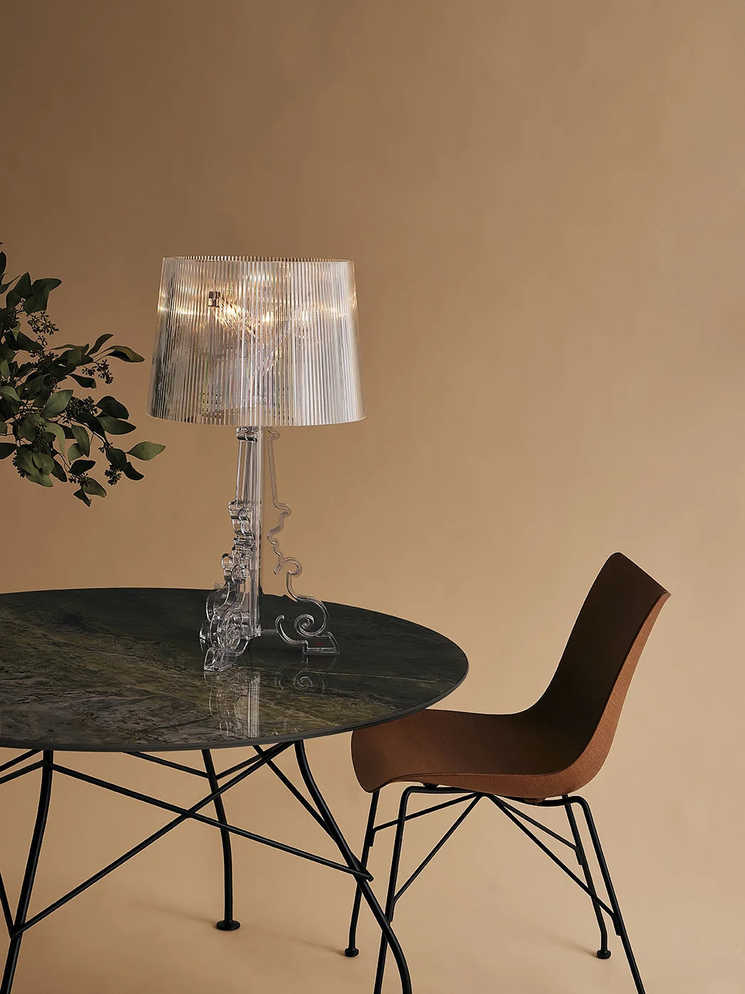 Kartell Bourgie Table Lamp, Crystal