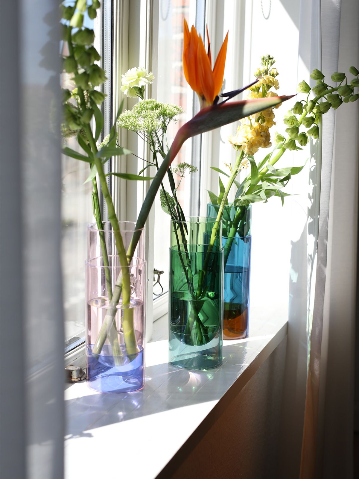 Studio over Bouquet Tube Vase, Rose
