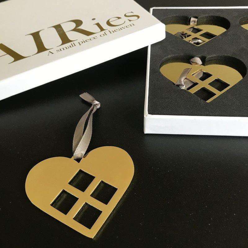 Ai Ries Herz Gold Set Of 4, Small