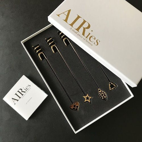 Ai Ries Candle Holder For Christmas Tree Gold, 4 Pcs.
