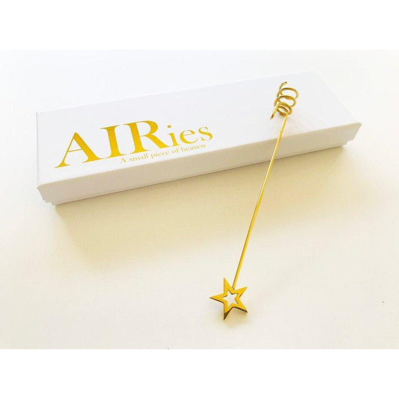 Ai Ries Candle Holder For Christmas Tree With Star, Gold