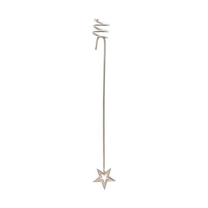Ai Ries Candle Holder For Christmas Tree With Star, Silver