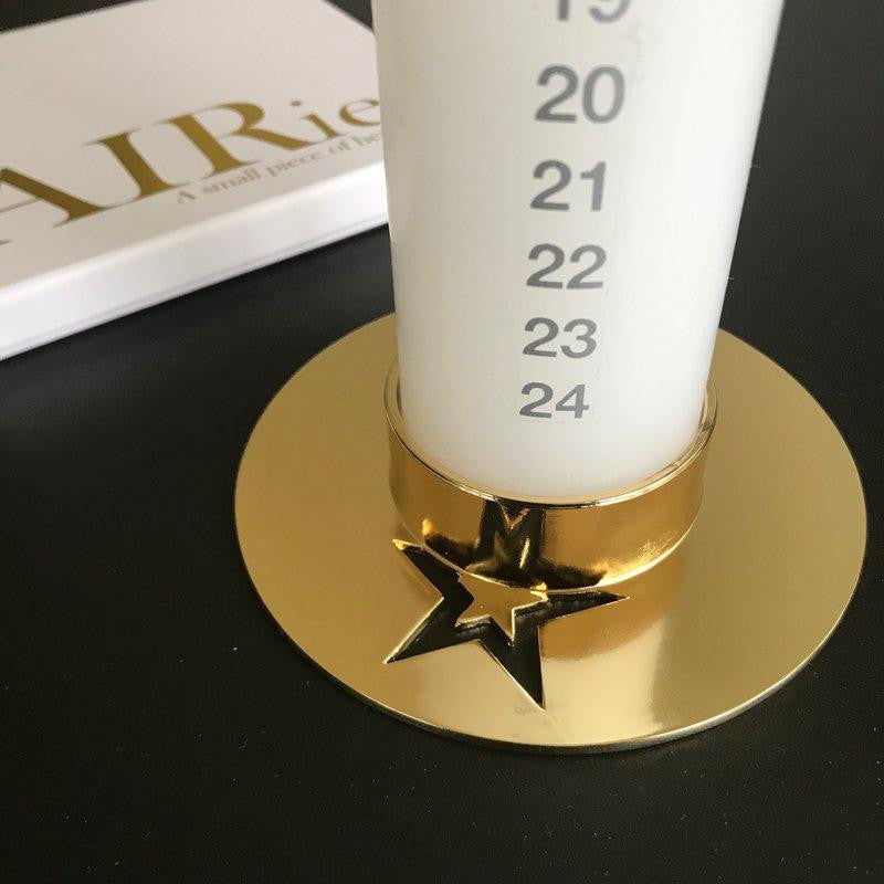 Ai Ries Kerzenständer mit Stern, Gold