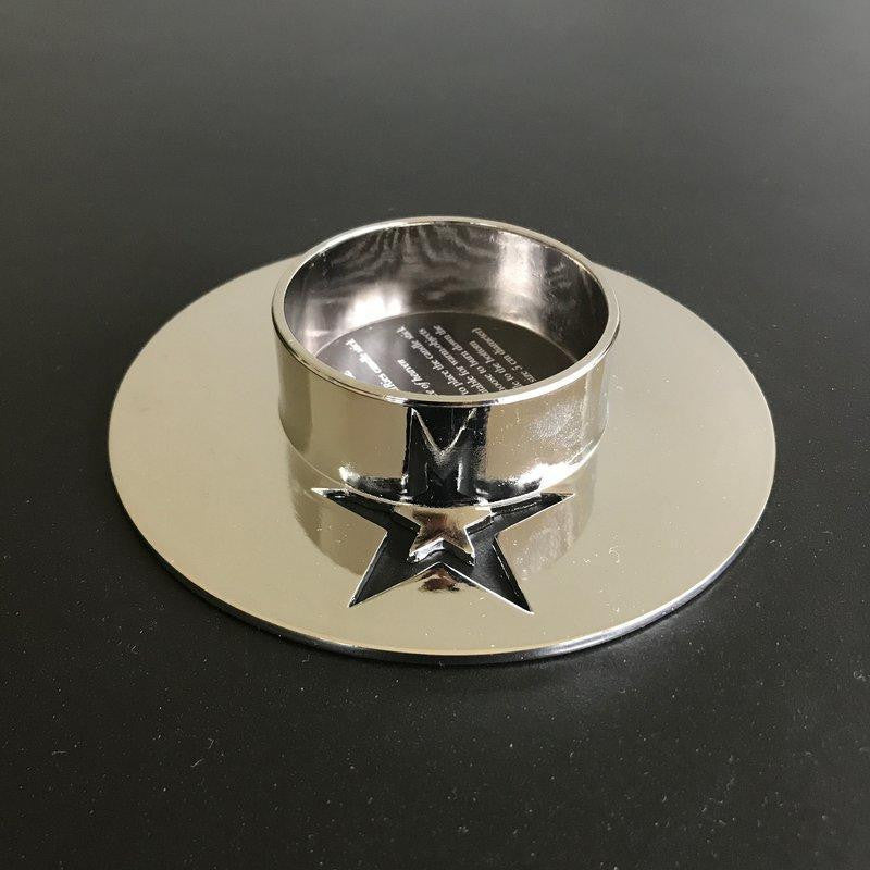 Ai Ries Candle Holder With Star, Silver