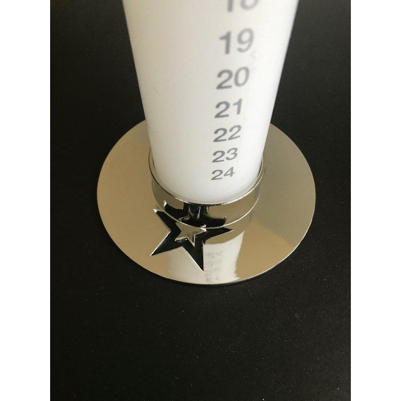 Ai Ries Candle Holder With Star, Silver