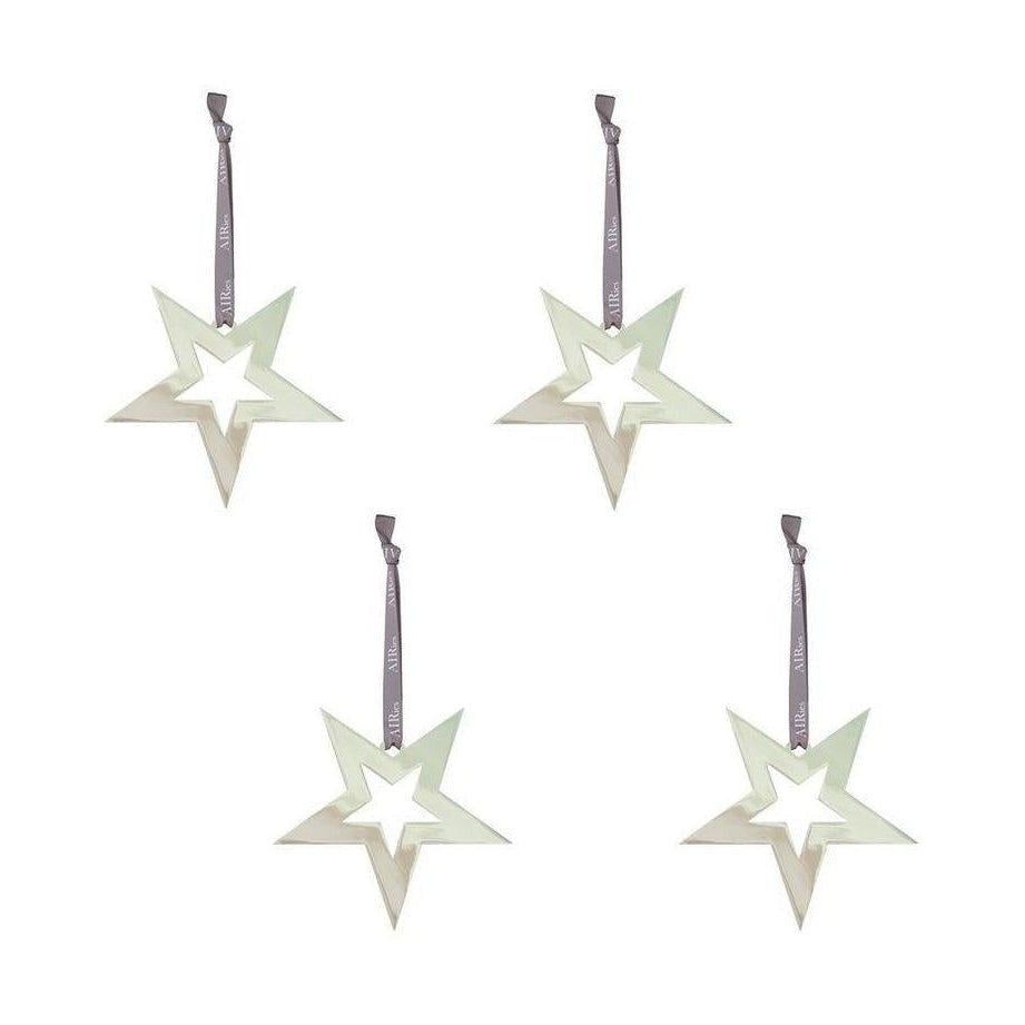 Ai Ries Star Silver Set Of 4, Small