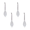Ai Ries Pine Cones Silver Set Of 4, Small
