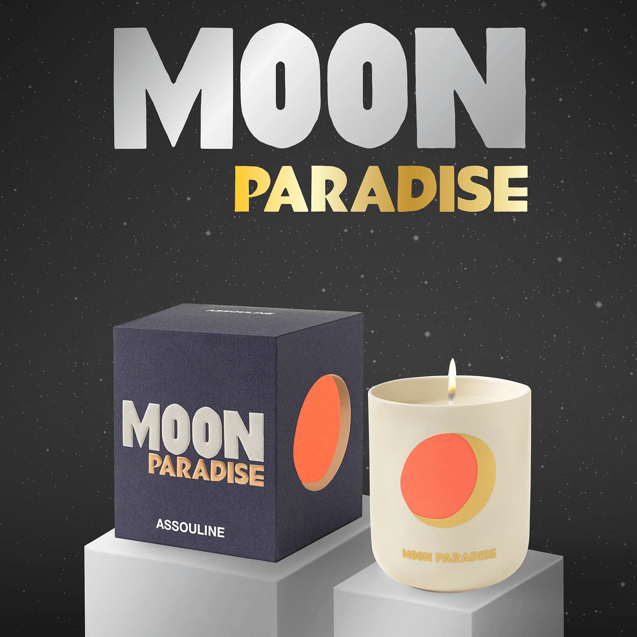 Assouline Moon Paradise – Kaars voor reizen vanuit huis