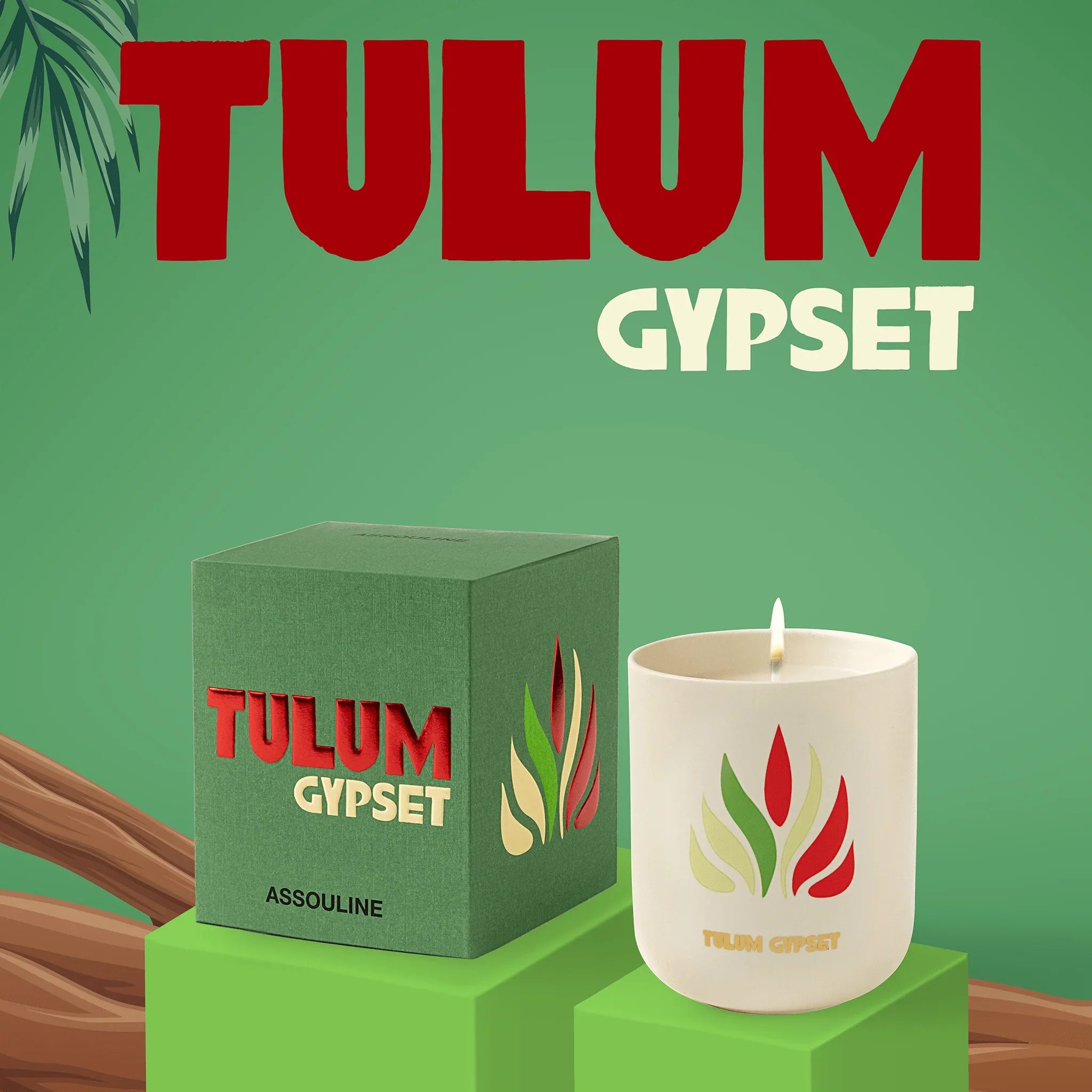 Assouline Tulum Gypset – Kerze „Travel From Home“.